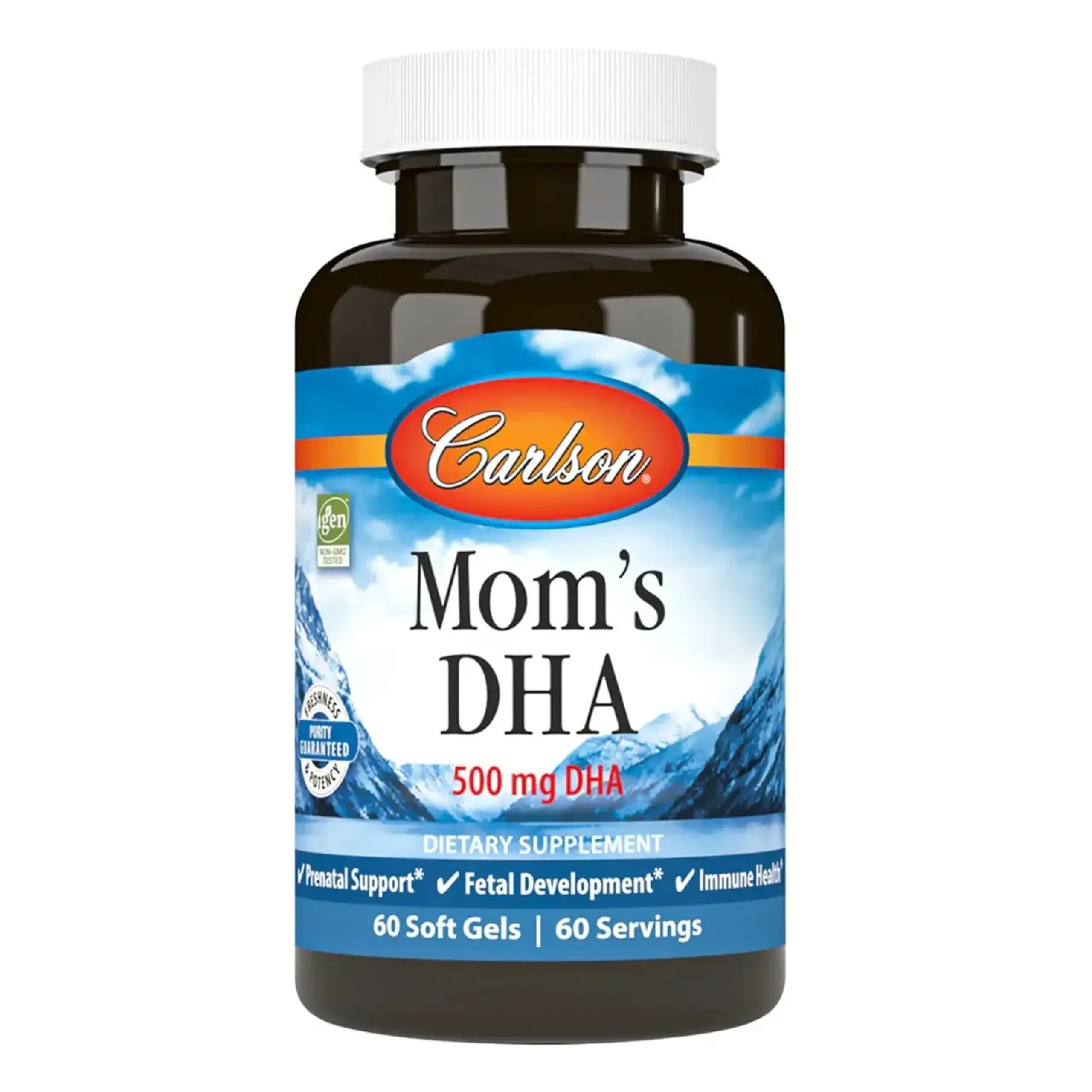 Carlson, Mom's 500 mg, 60 Soft Gels
