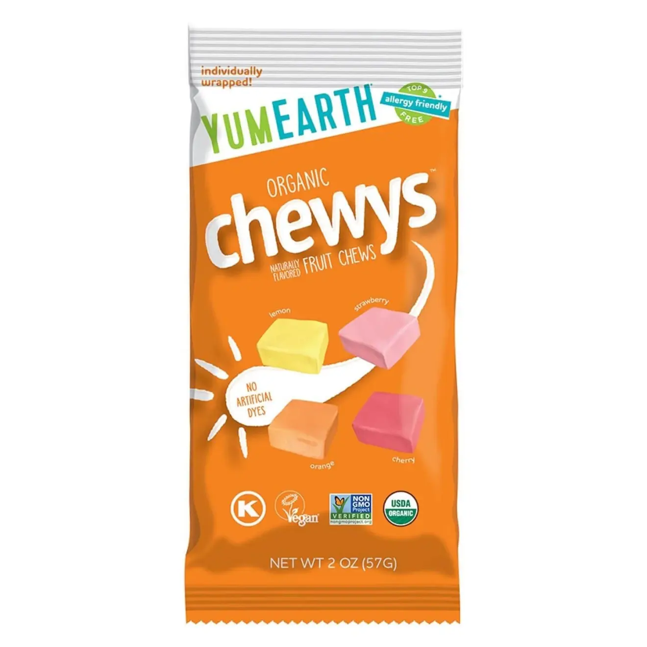 SBA {YumEarth} Organic Fruit Chewys, 57 gr.