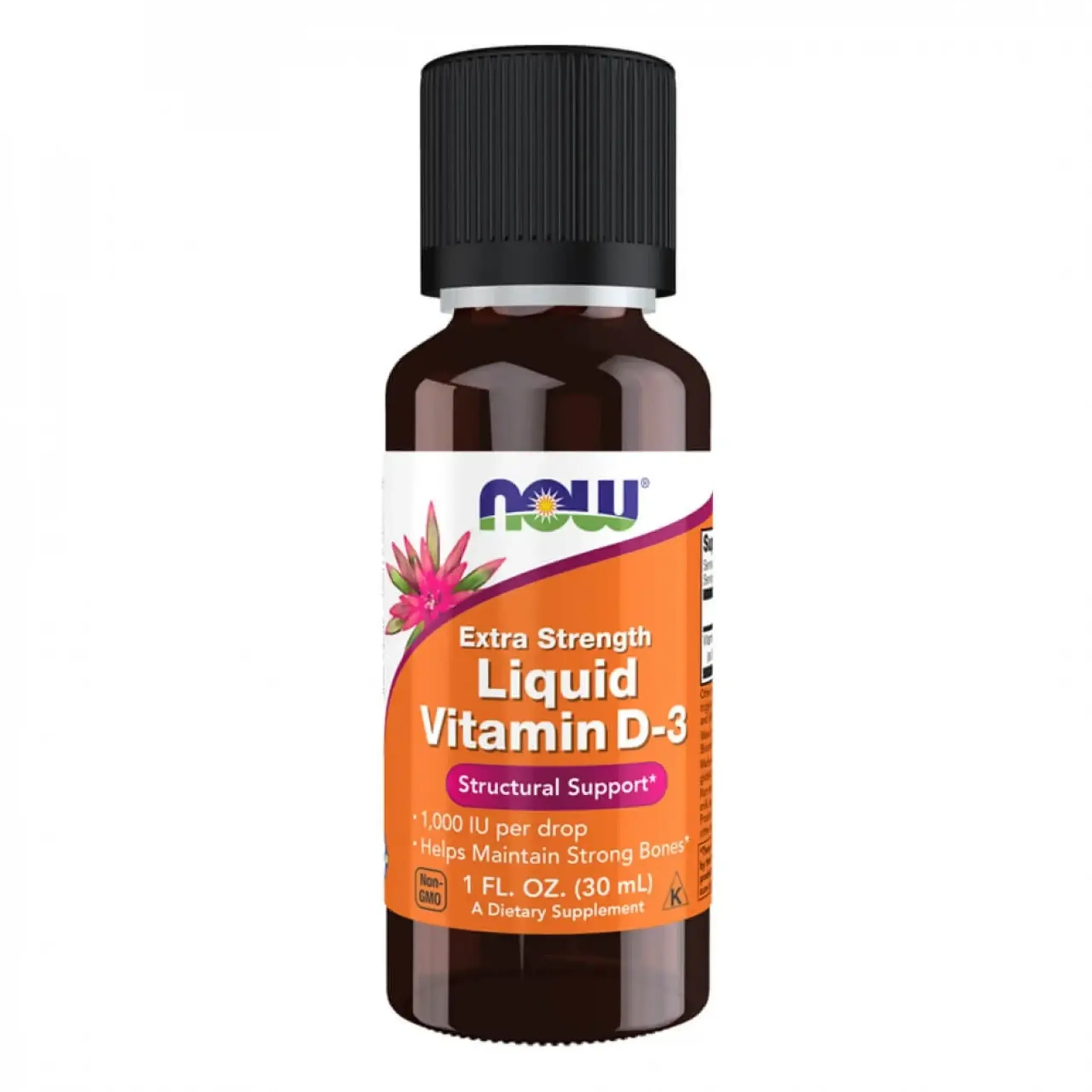 Now Foods, Vitamin D-3, 1000 IU, Liquid, 30 ml