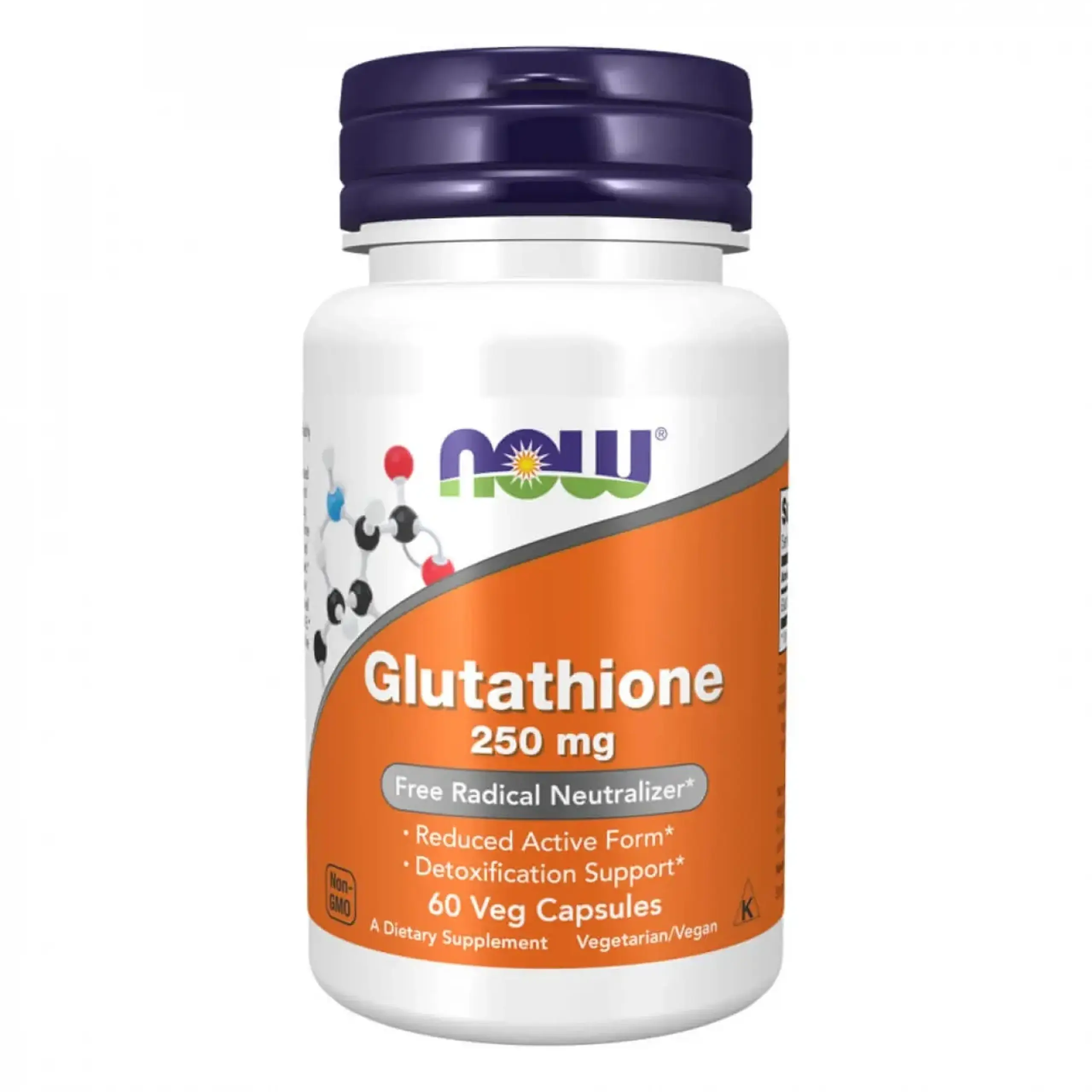Now Foods, Glutathione 250 mg, 60 capsule vegetale
