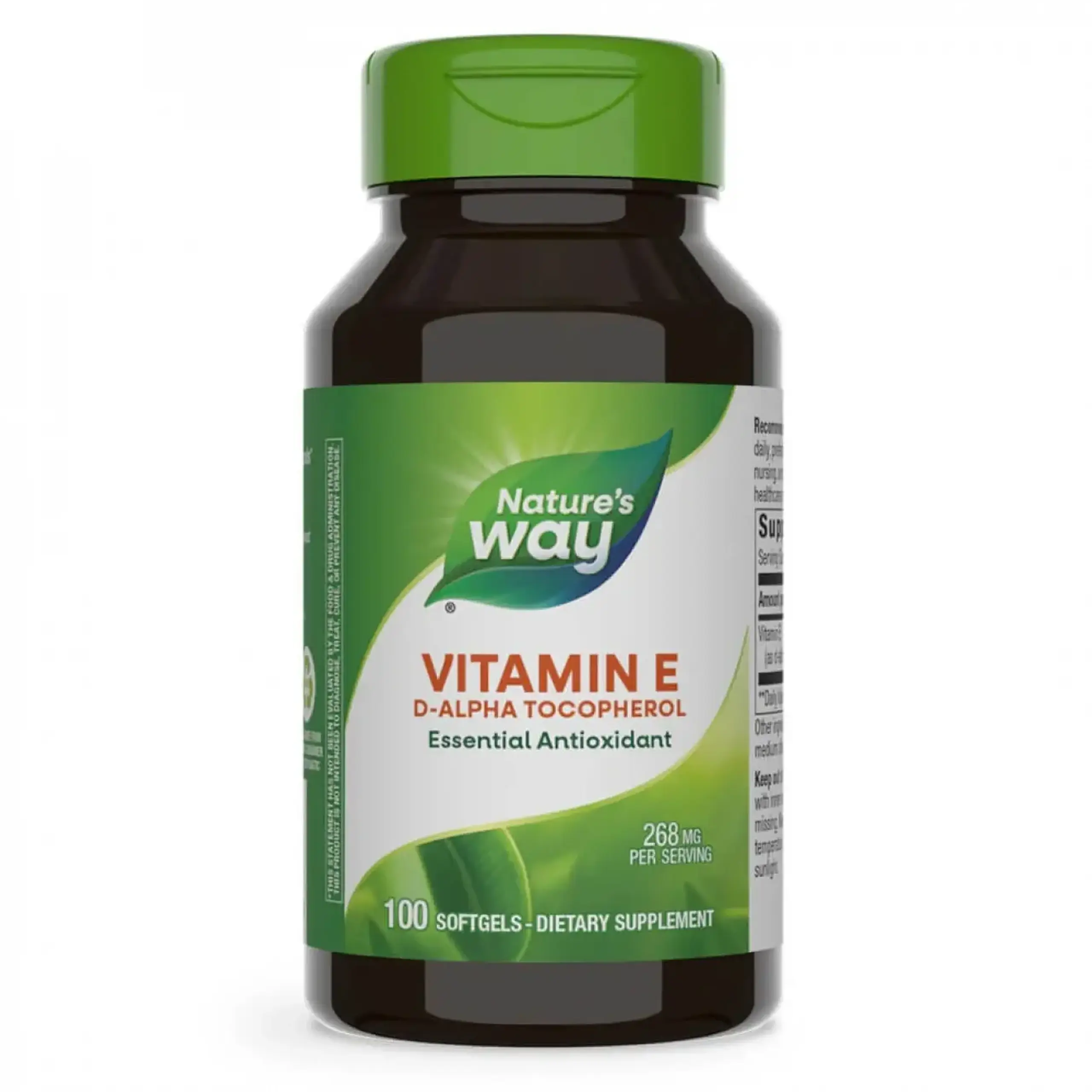 Nature's Way, Vitamin E 268 mg, 100 sgels