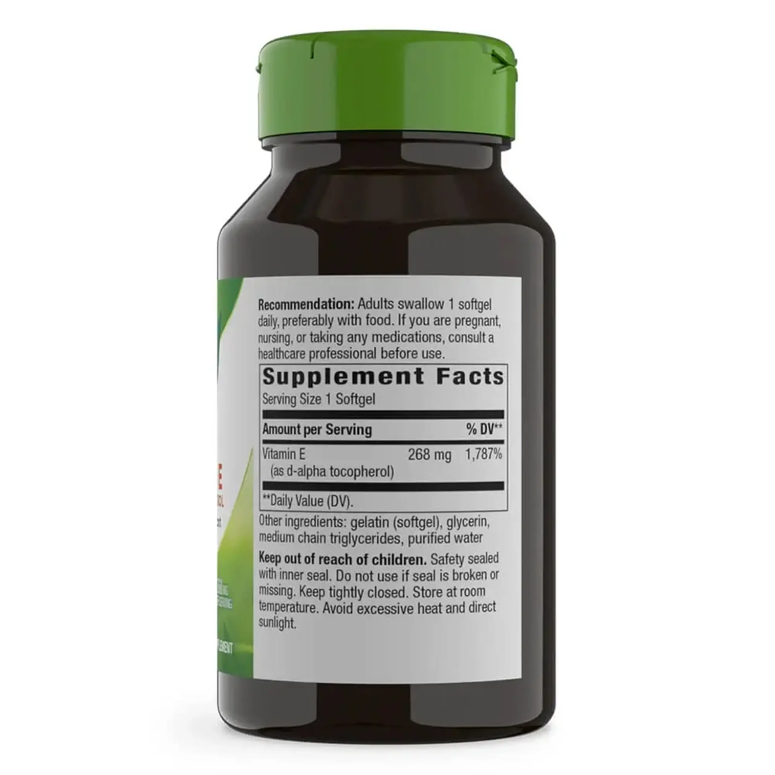 Nature's Way, Vitamin E 268 mg, 100 sgels