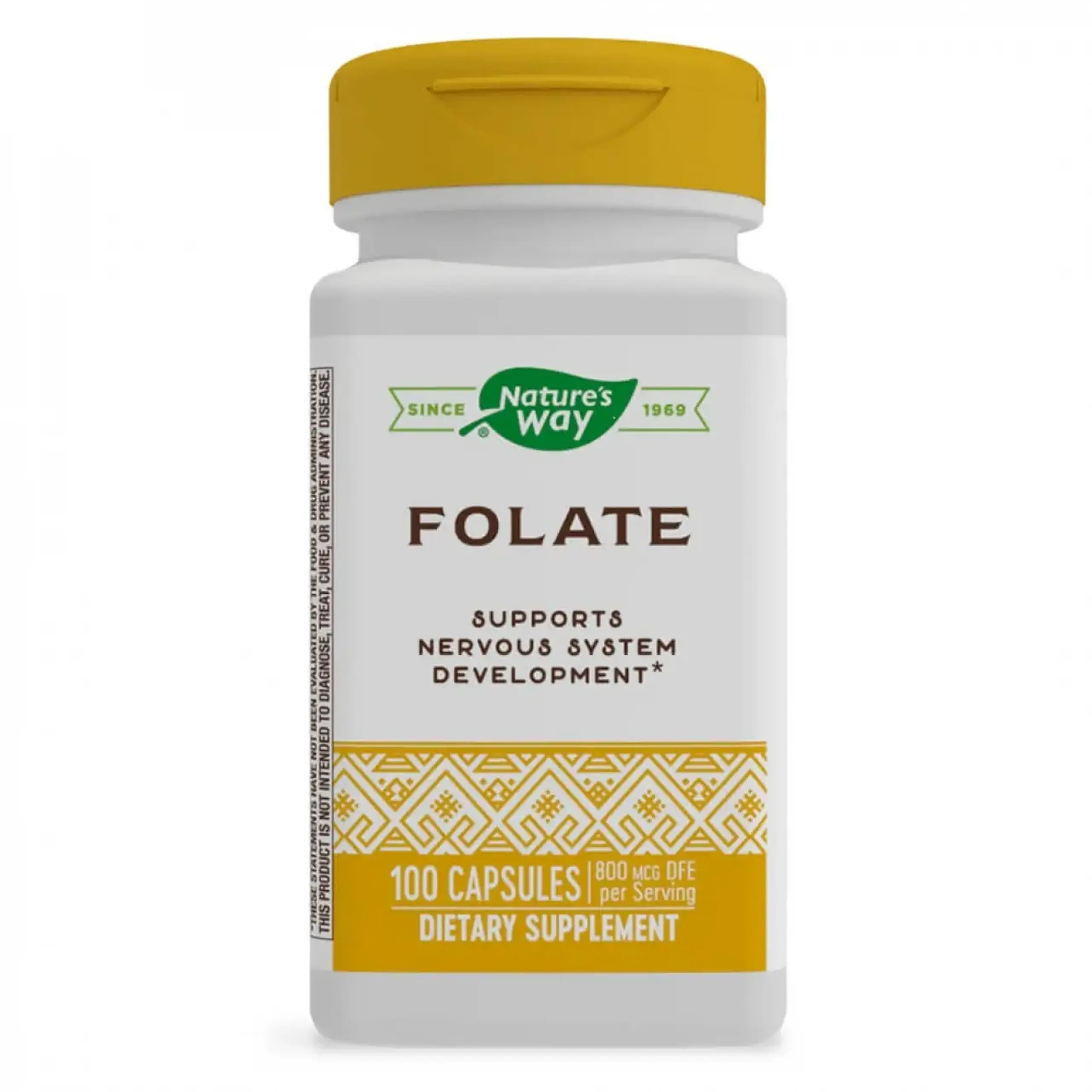 Nature's Way, Folate, 100 vcaps