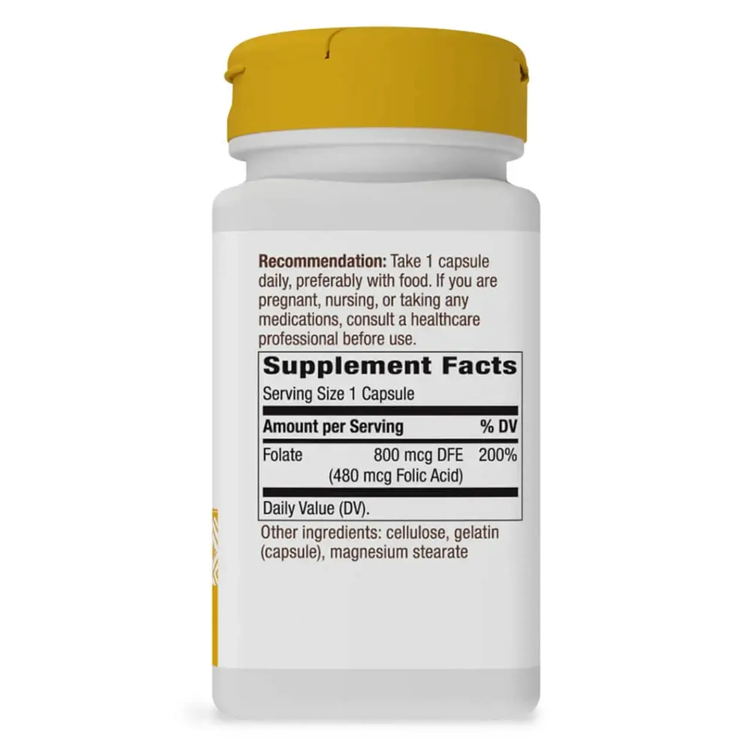 Nature's Way, Folate, 100 vcaps
