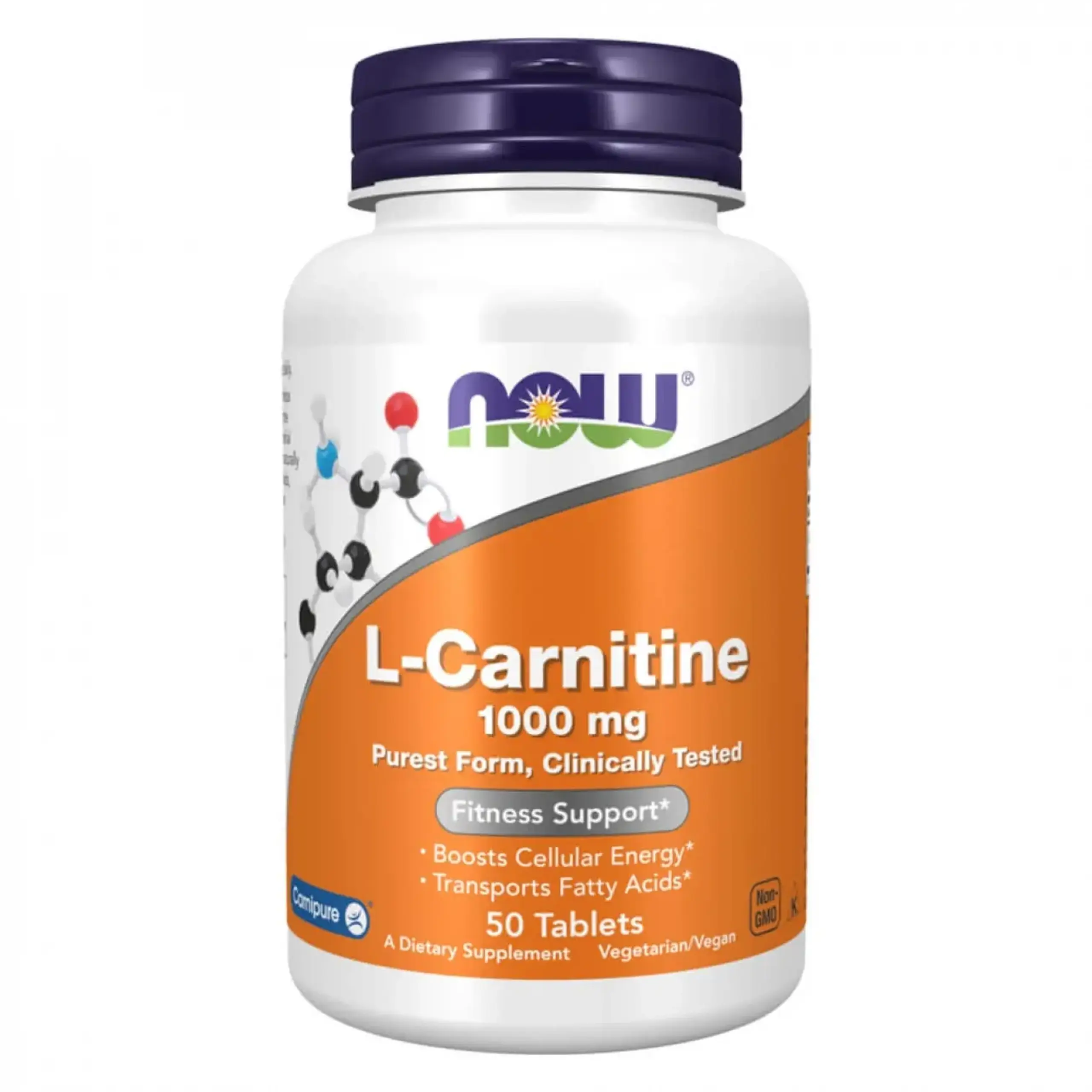 Now Foods, L-Carnitine Tartrate 1000 mg, 50 tablete