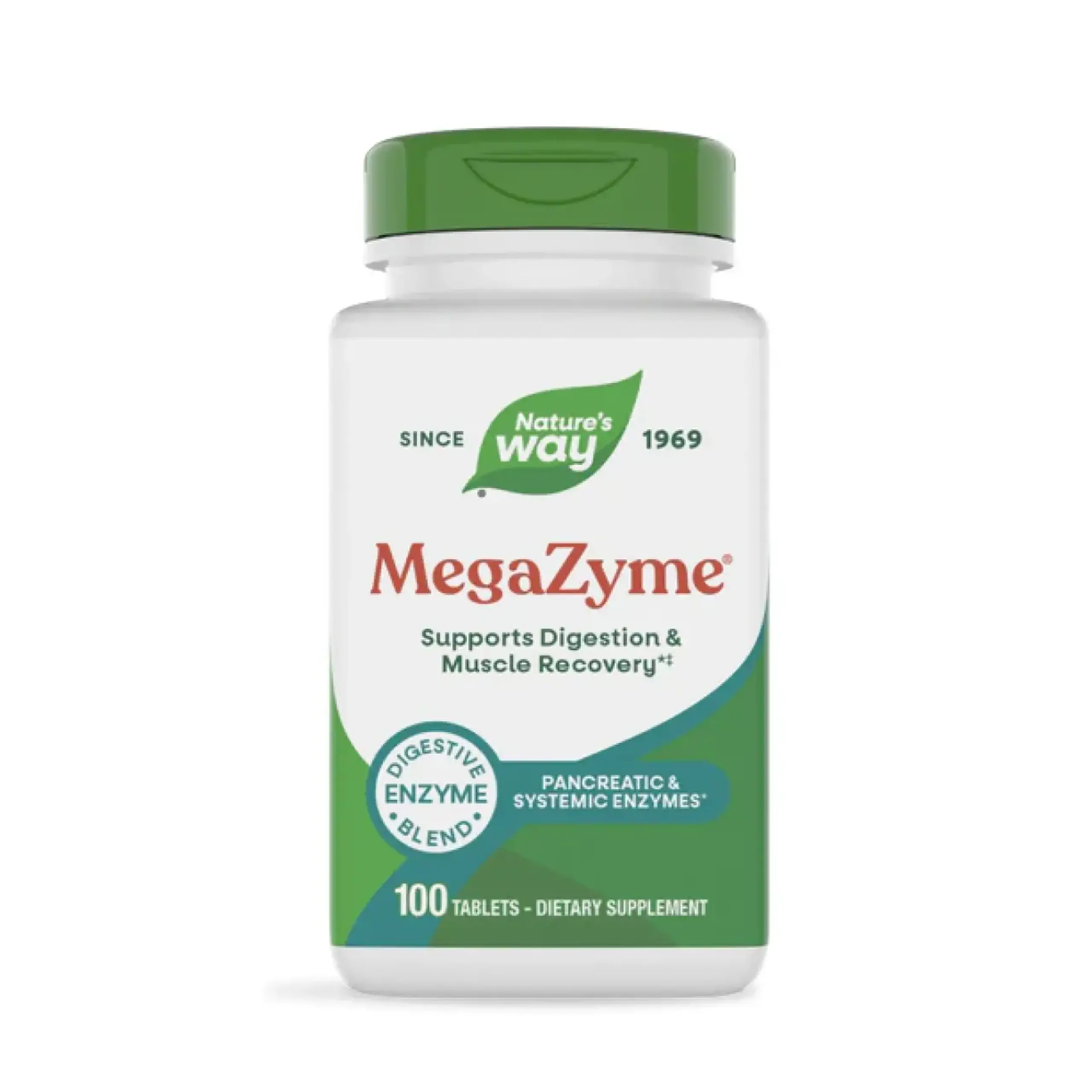 Nature's Way, Mega-Zyme Pancreatic Systemic Enzymes, 100 tabs