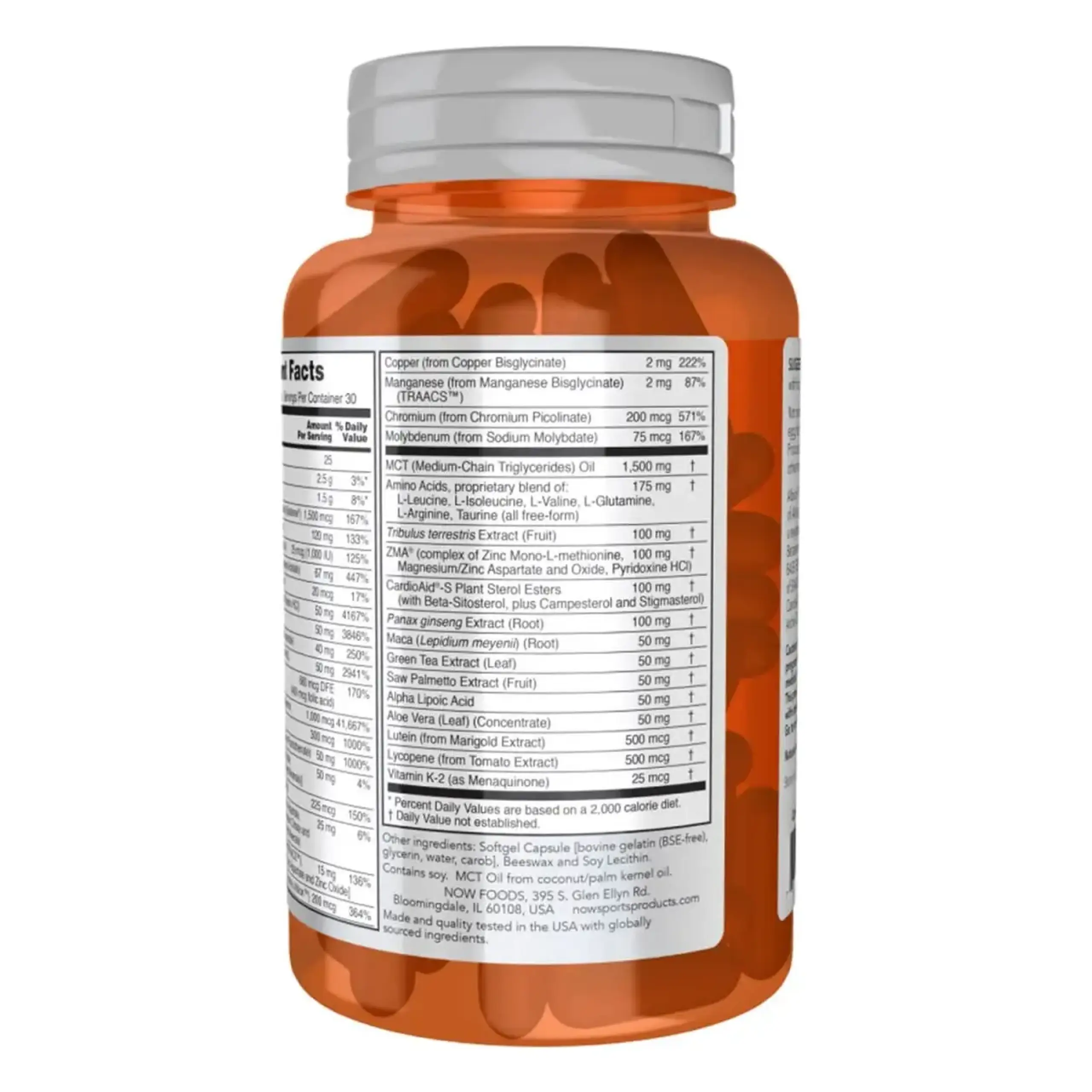 Multivitamine pentru bărbați Now Foods, Men's Active Sports Multi, 90 capsule gelatinoase