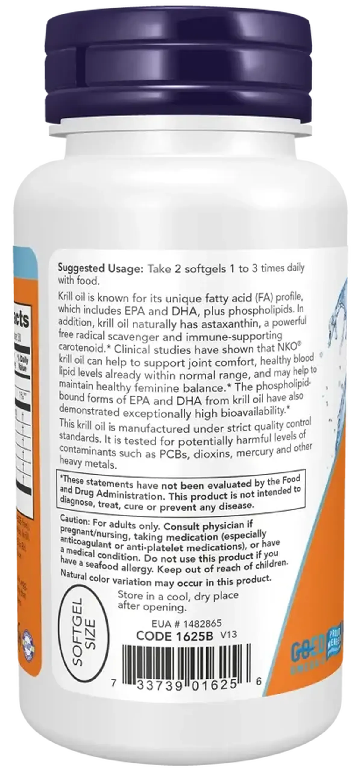 Now Foods, Krill Oil 500 mg, 60 capsule gelatinoase