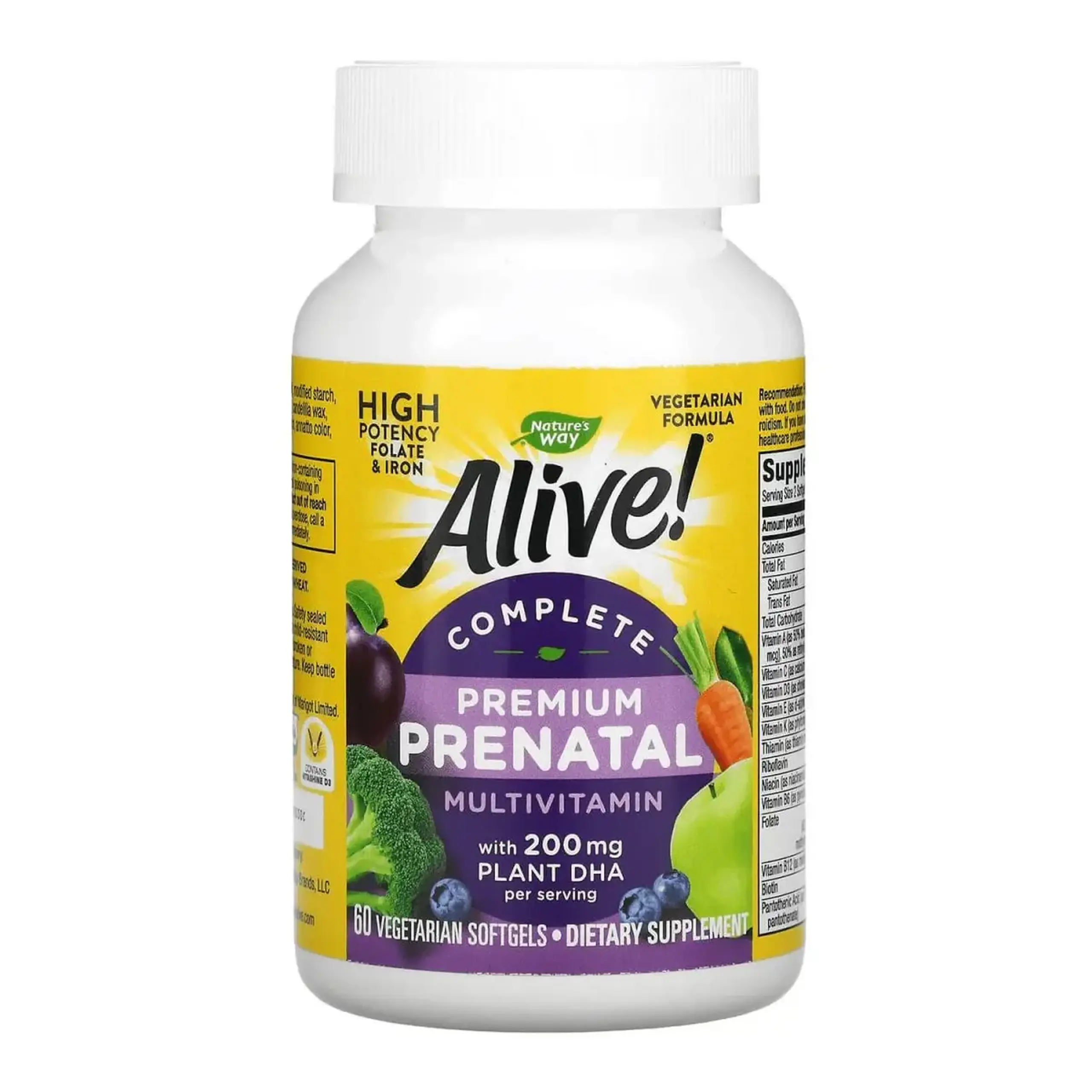 Nature's Way, Alive! Premium Prenatal Multivitamin, 60 capsule moi