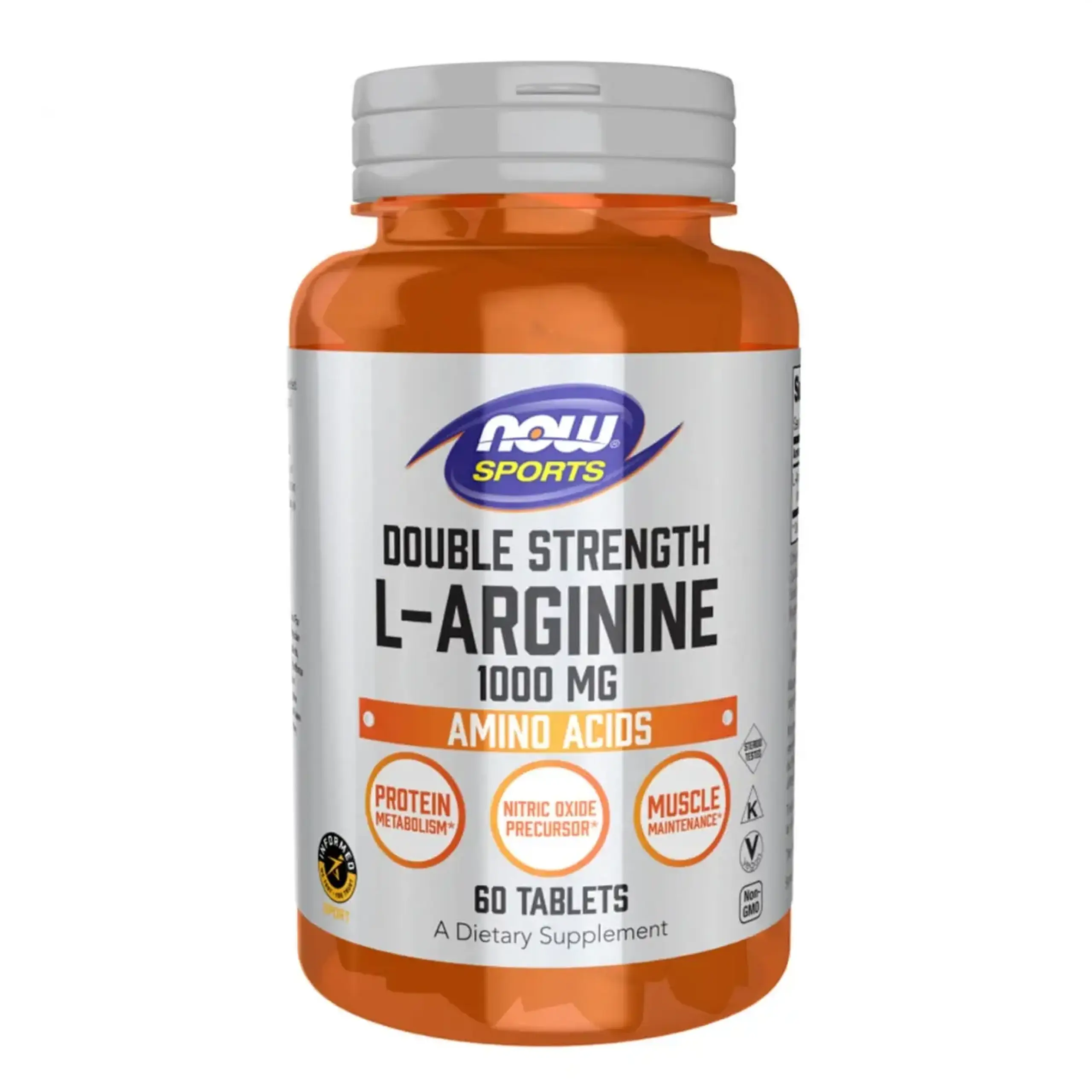 Now Foods, L-Arginine, 1000 mg, 60 tablete - Volum 60 tablete