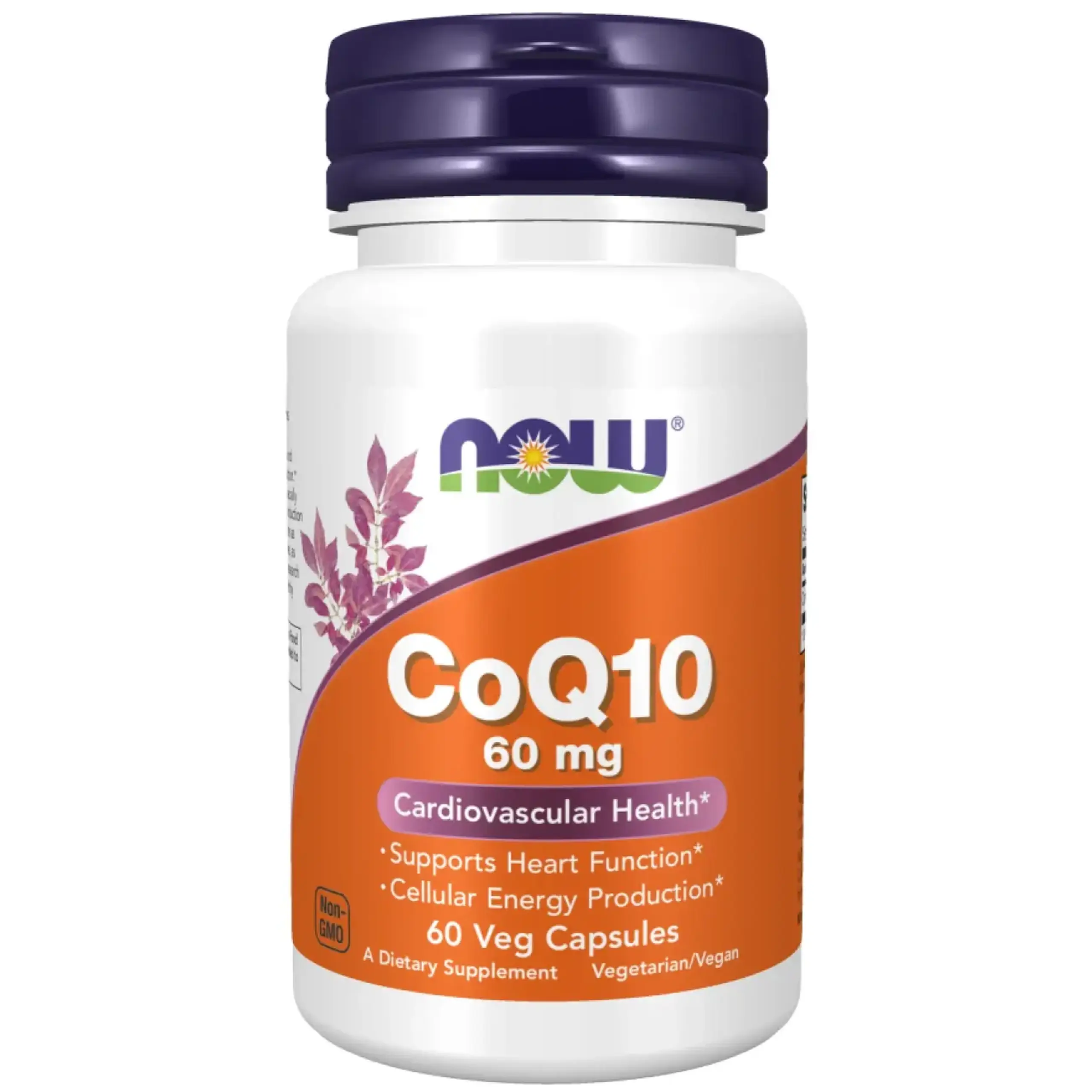 Now Foods, CoQ10 60 mg, 60 capsule vegetale