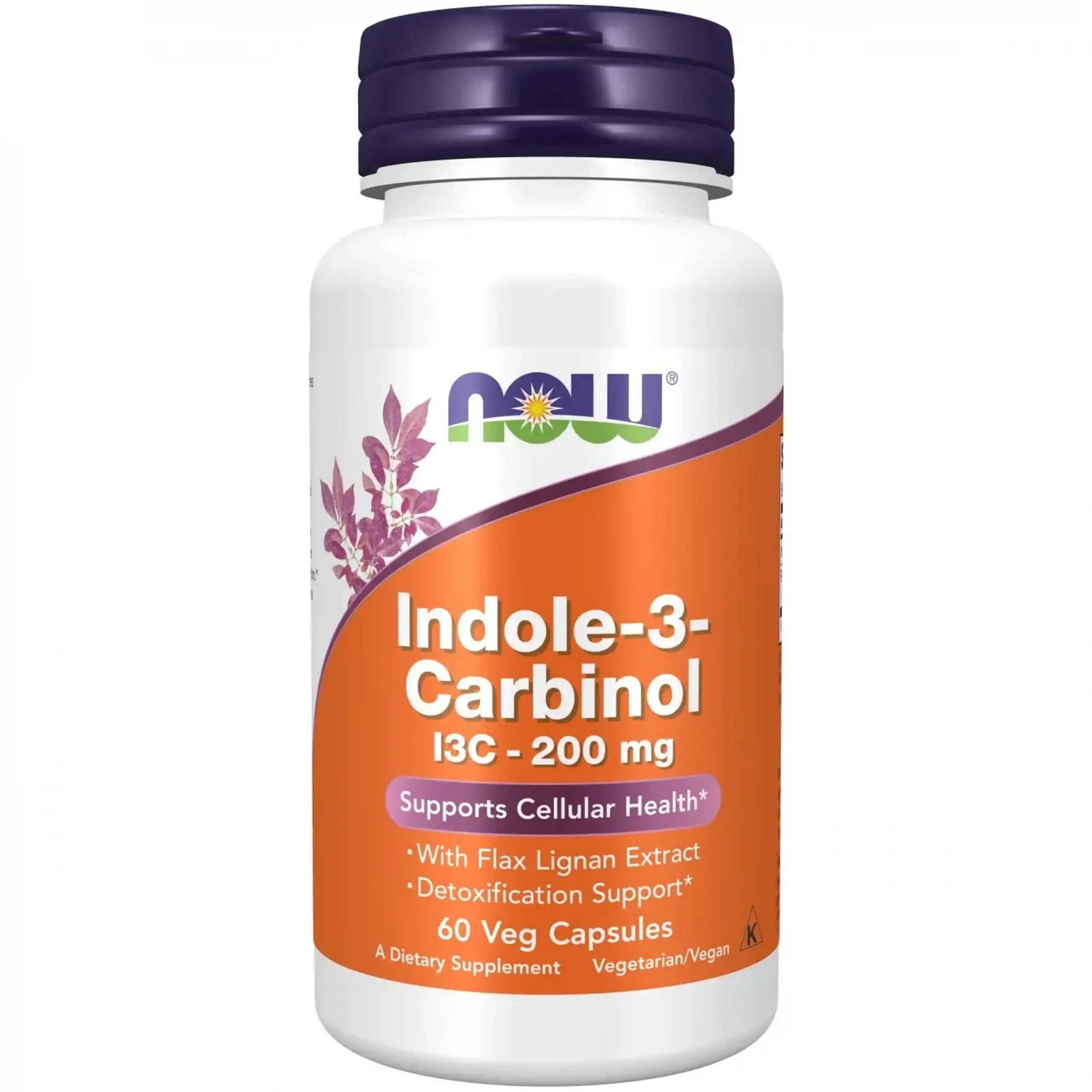 Now Foods, Indole-3-Carbinol, 200 mg, 60 capsule vegetale
