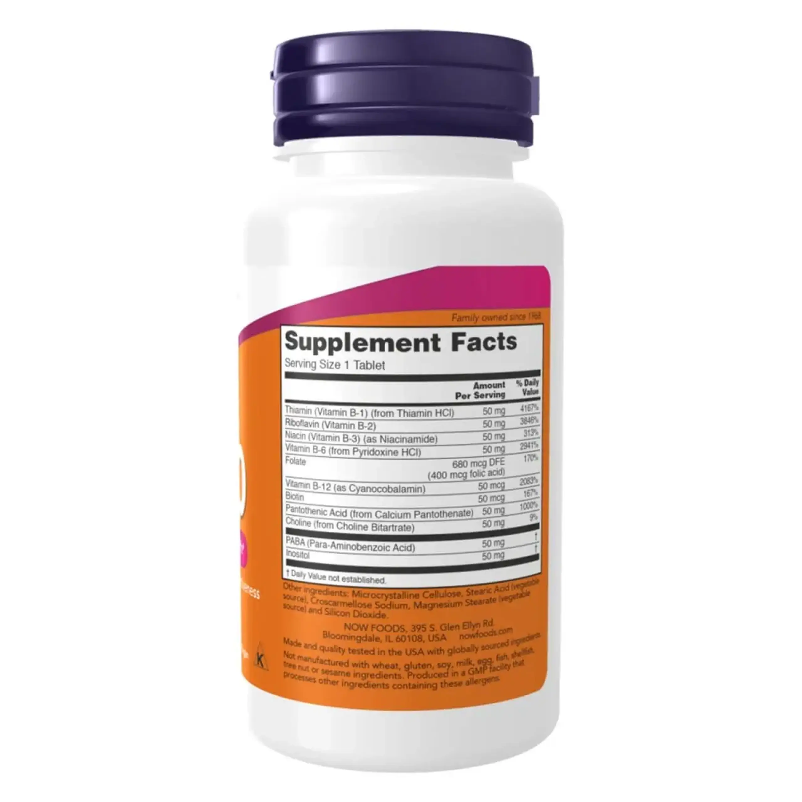 Now Foods, Vitamin B-50, 100 Tablete