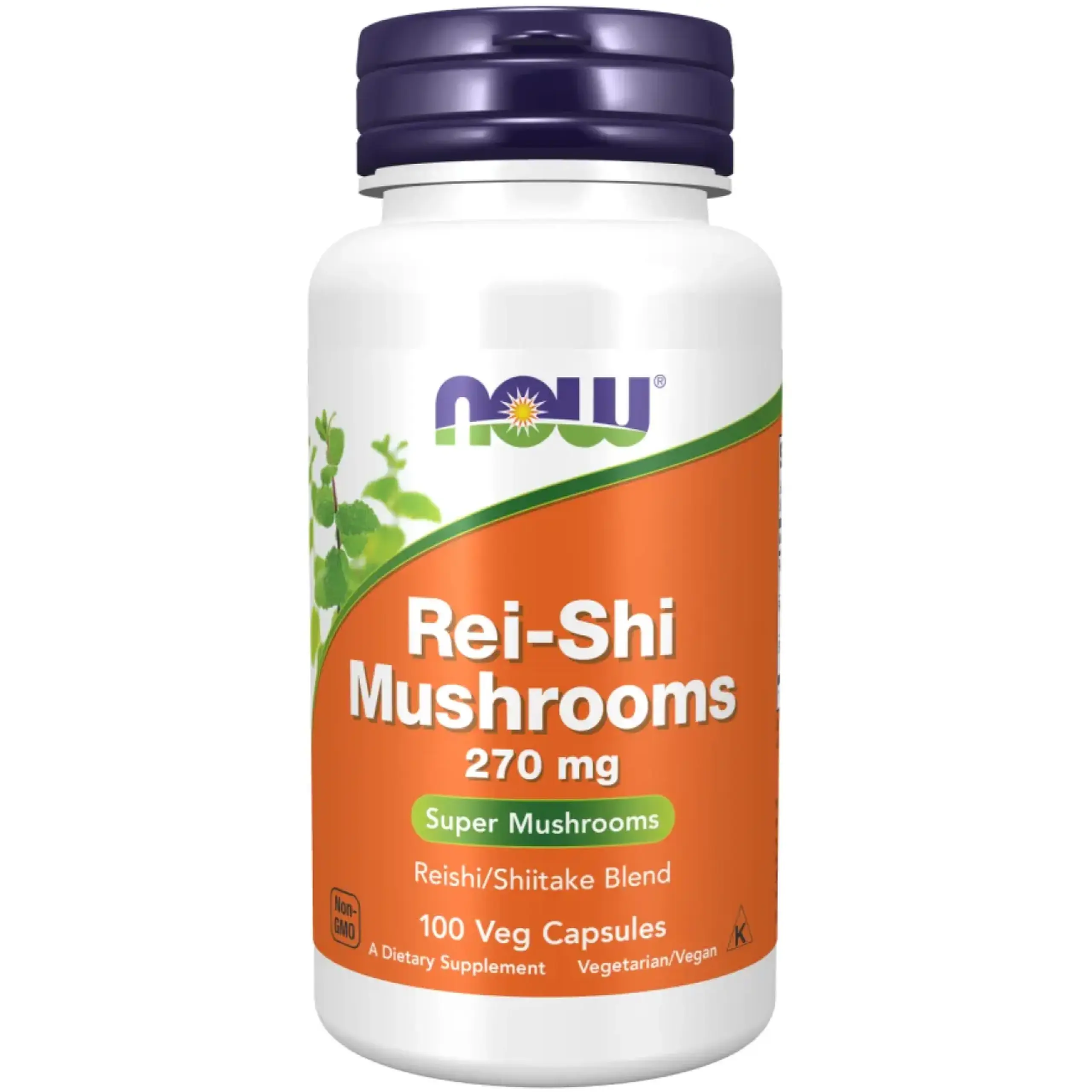 Now foods, Rei-Shi Mushrooms 270 mg, 100 capsule vegetale