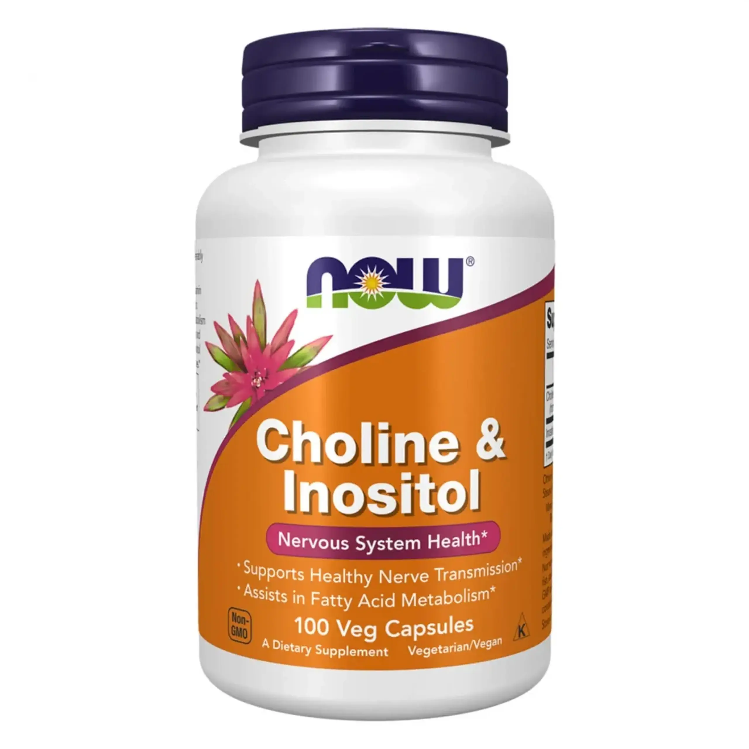 Now Foods, Choline & Inositol, 100 capsule vegetale