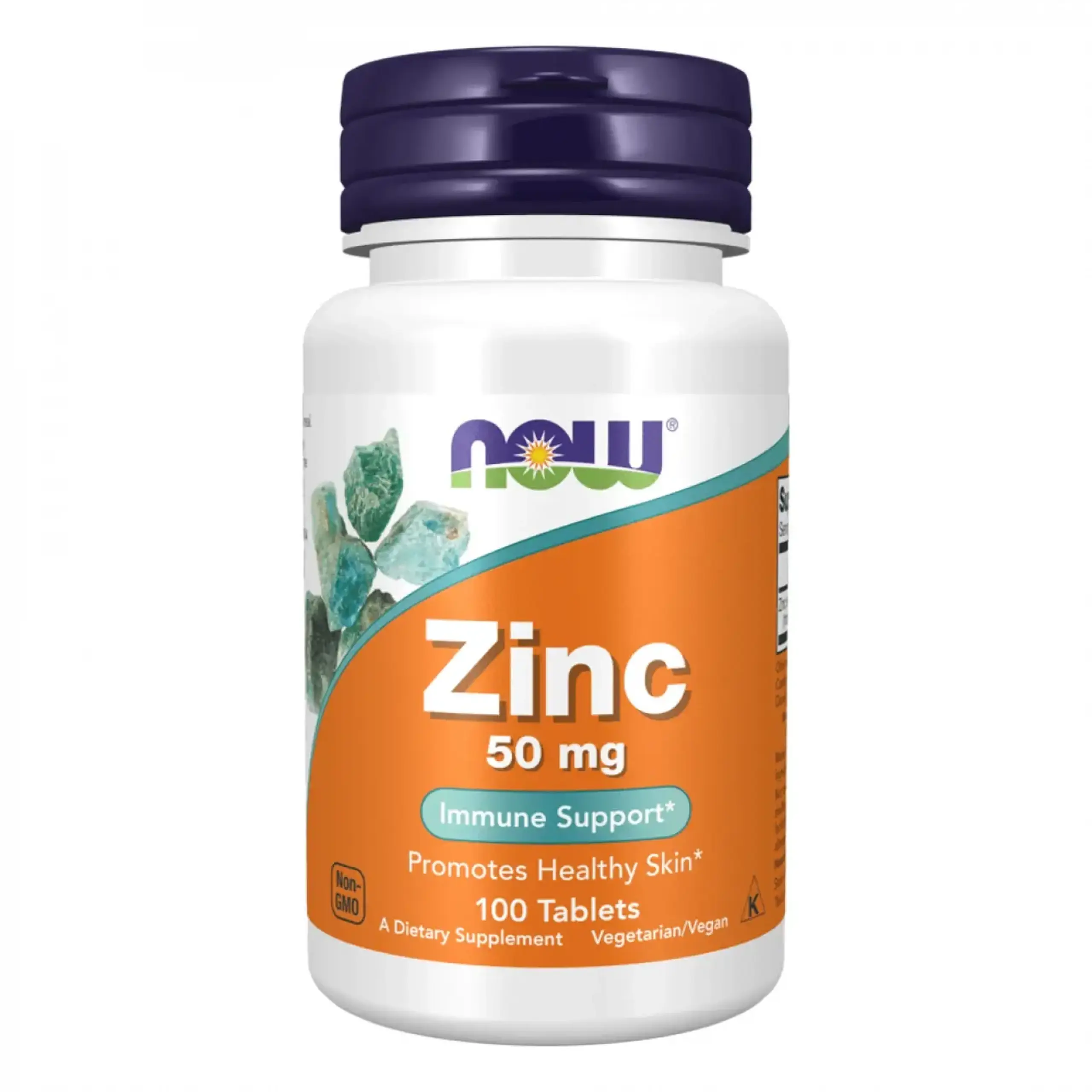 Now Foods, Zinc, 50 mg, 100 tablete