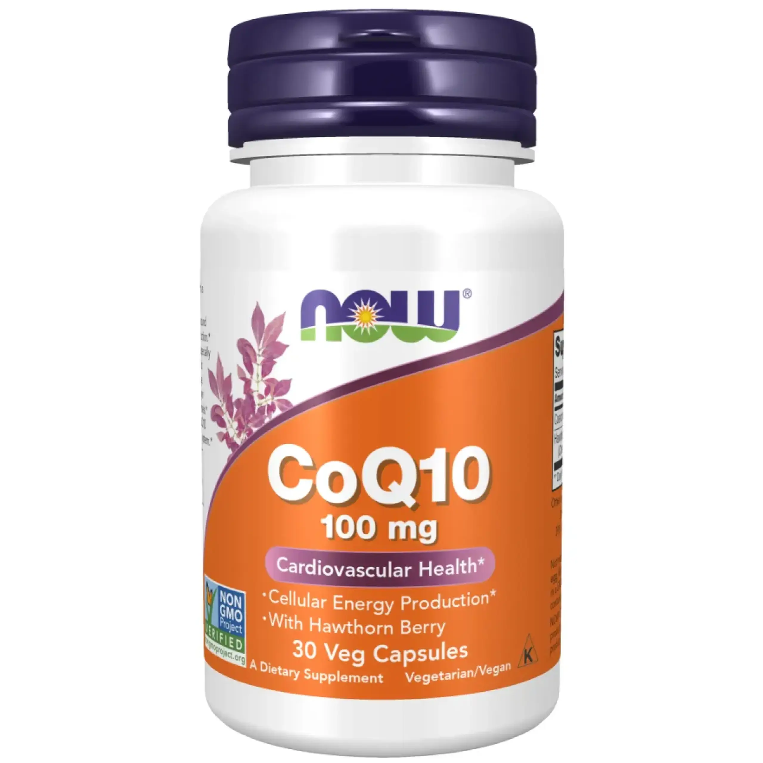 Now Foods, CoQ10 100mg, 30 capsule vegetale