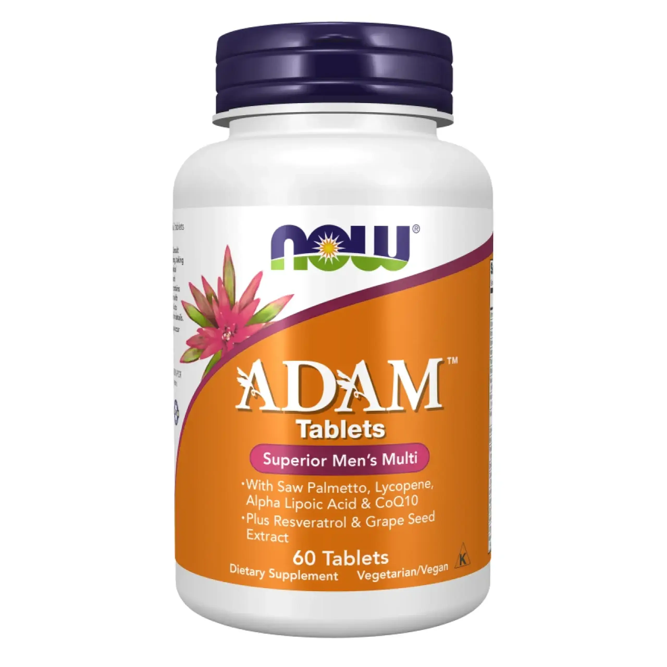Complex de multivitamine si minerale pentru bărbați Now Foods, Adam Men's Multi, 60 Tablete