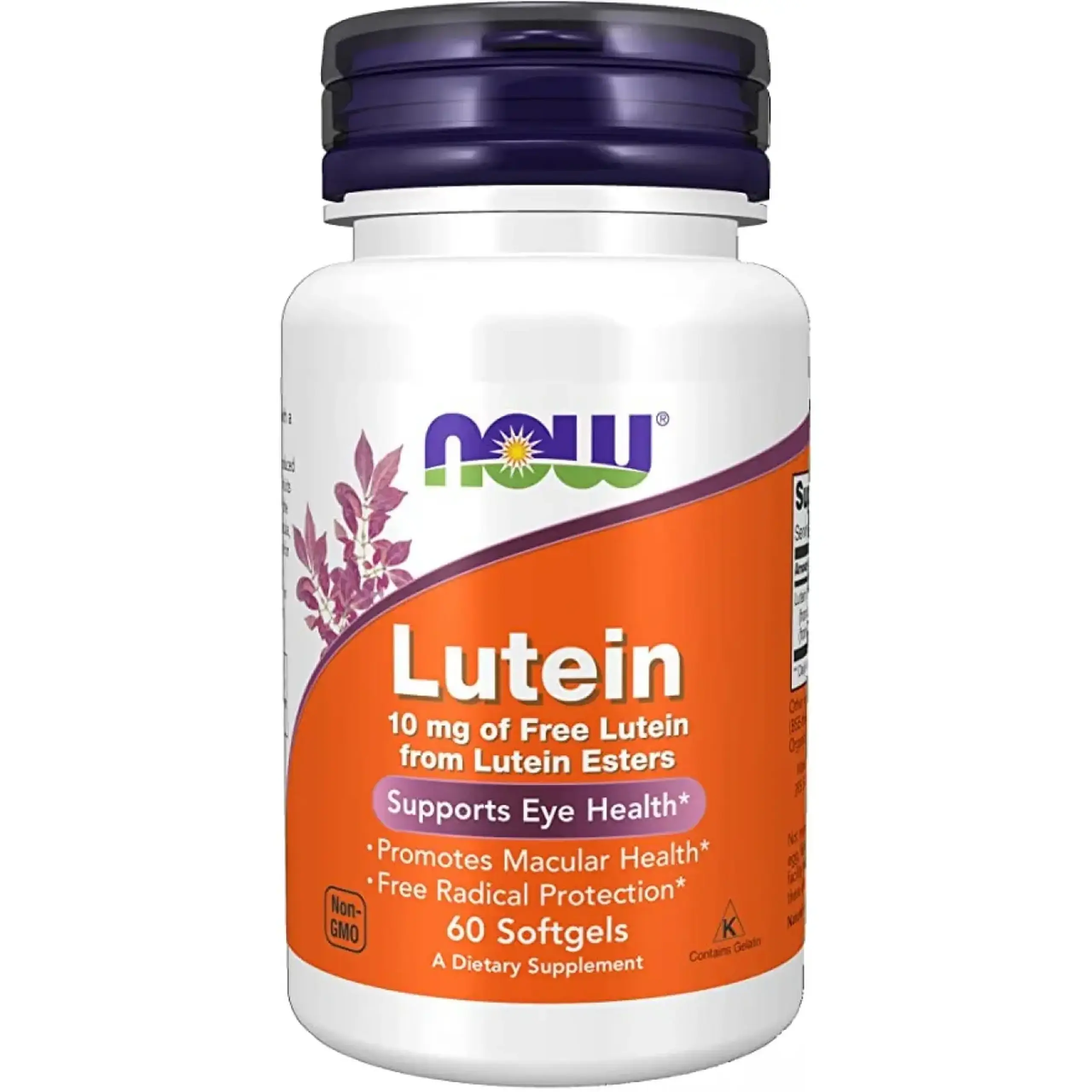 Now Foods, Lutein 10mg (from esters), 60 capsule gelatinoase