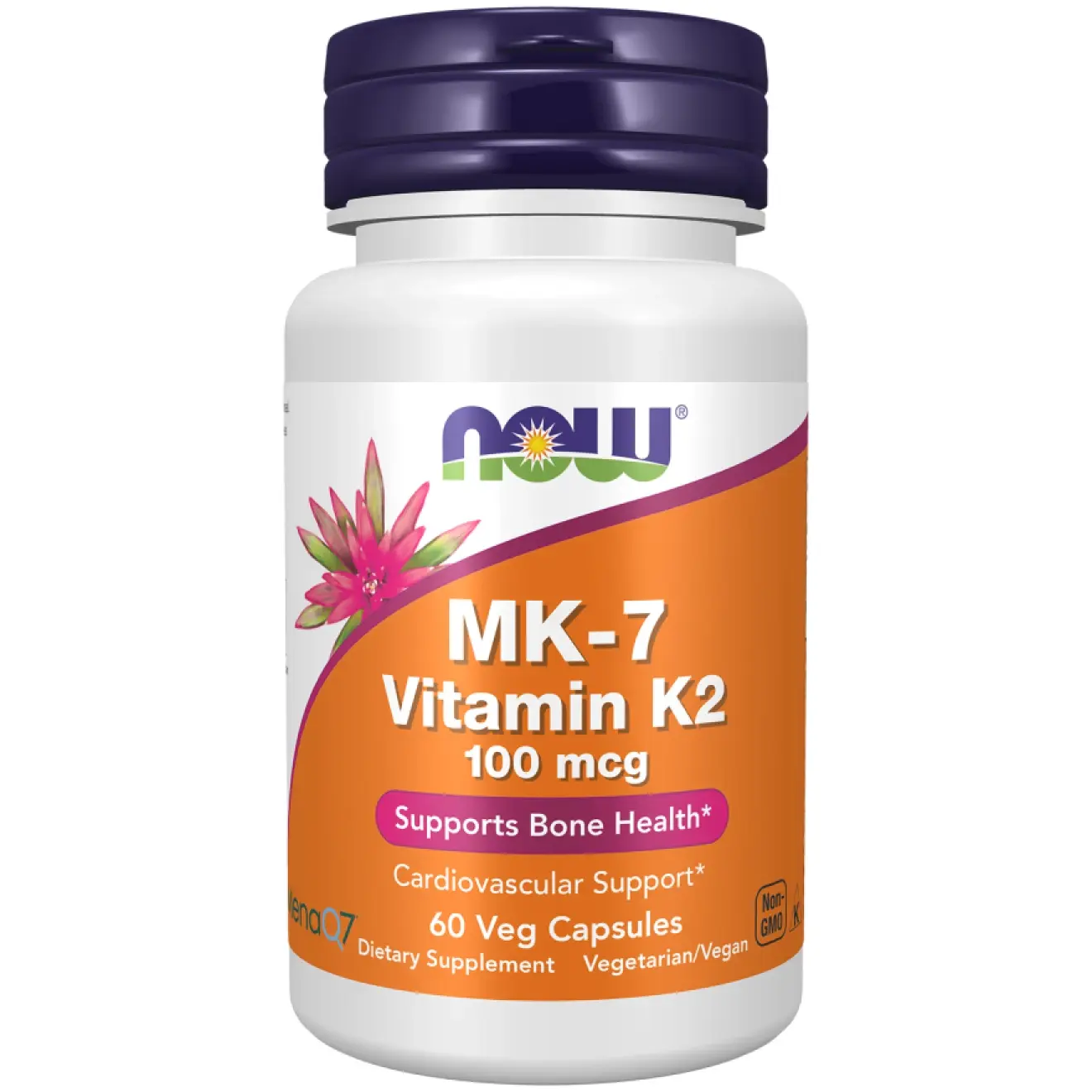 Now Foods, Vitamina K-2 (MK7) 100mcg, 60 capsule vegetale