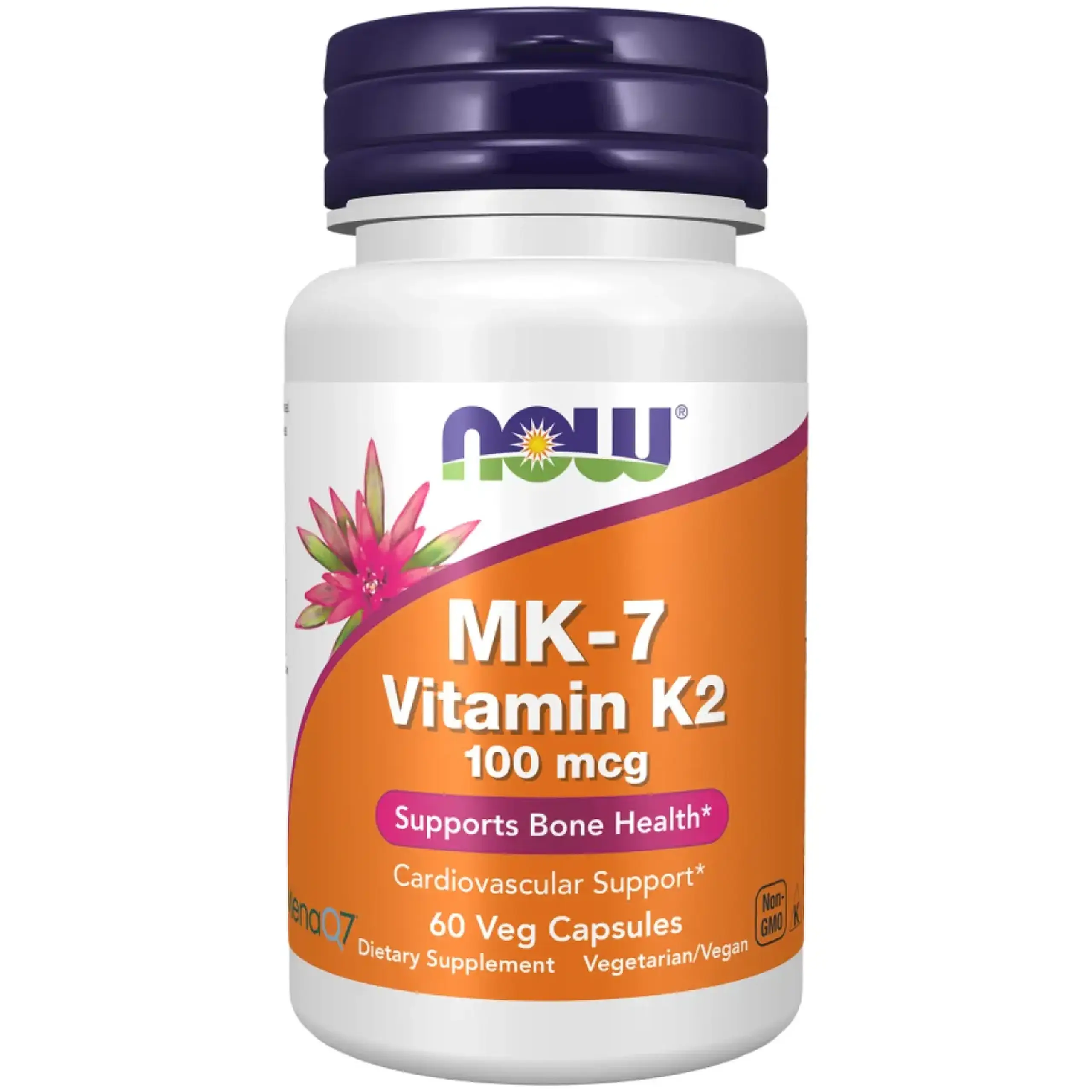 Now Foods, Vitamina K-2 (MK7) 100mcg, 60 capsule vegetale