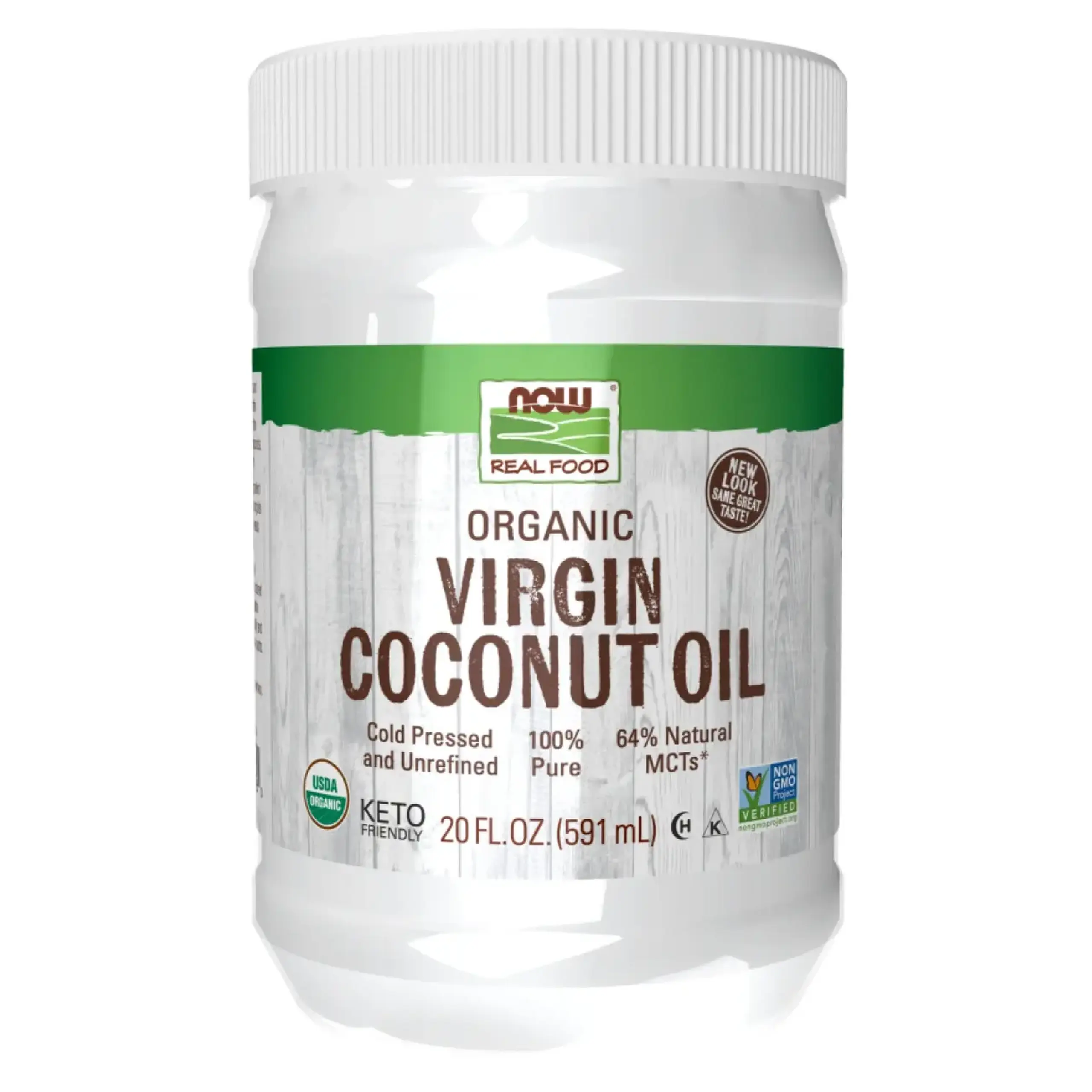 Ulei de cocos organic Now Foods,Organic Virgin Coconut Oil, 591ml