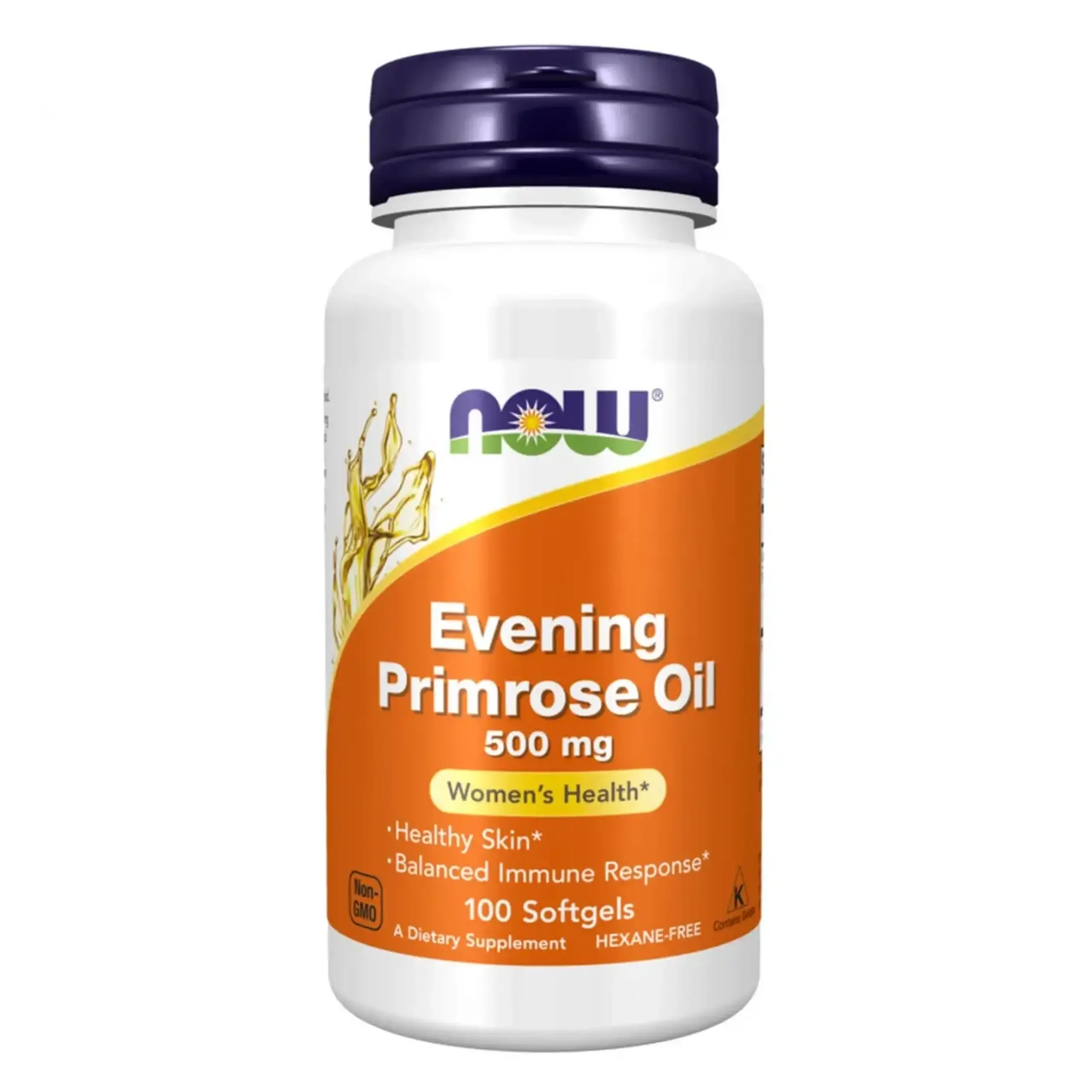 Now Foods, Evening Primrose Oil, 500 mg, 100 capsule gelatinoase
