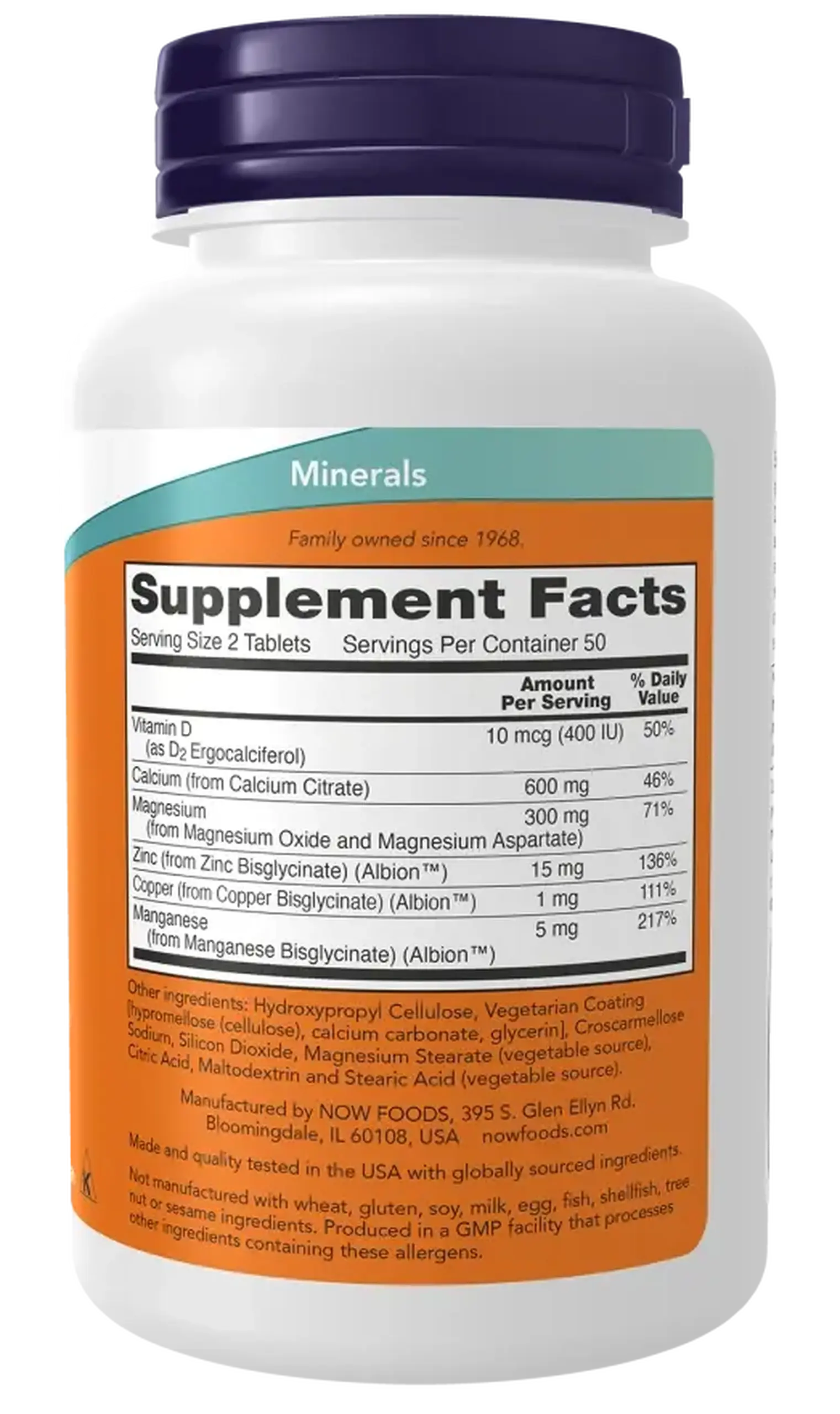 NOW Foods, Calcium Citrate 100 tablete