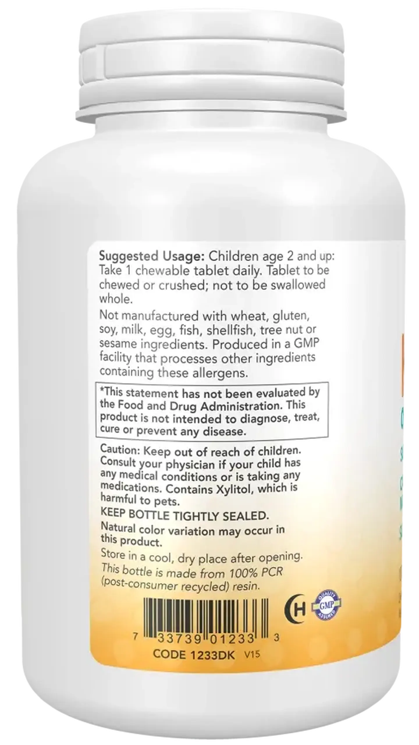 NOW Foods, Kid Cal, 100 Chewables
