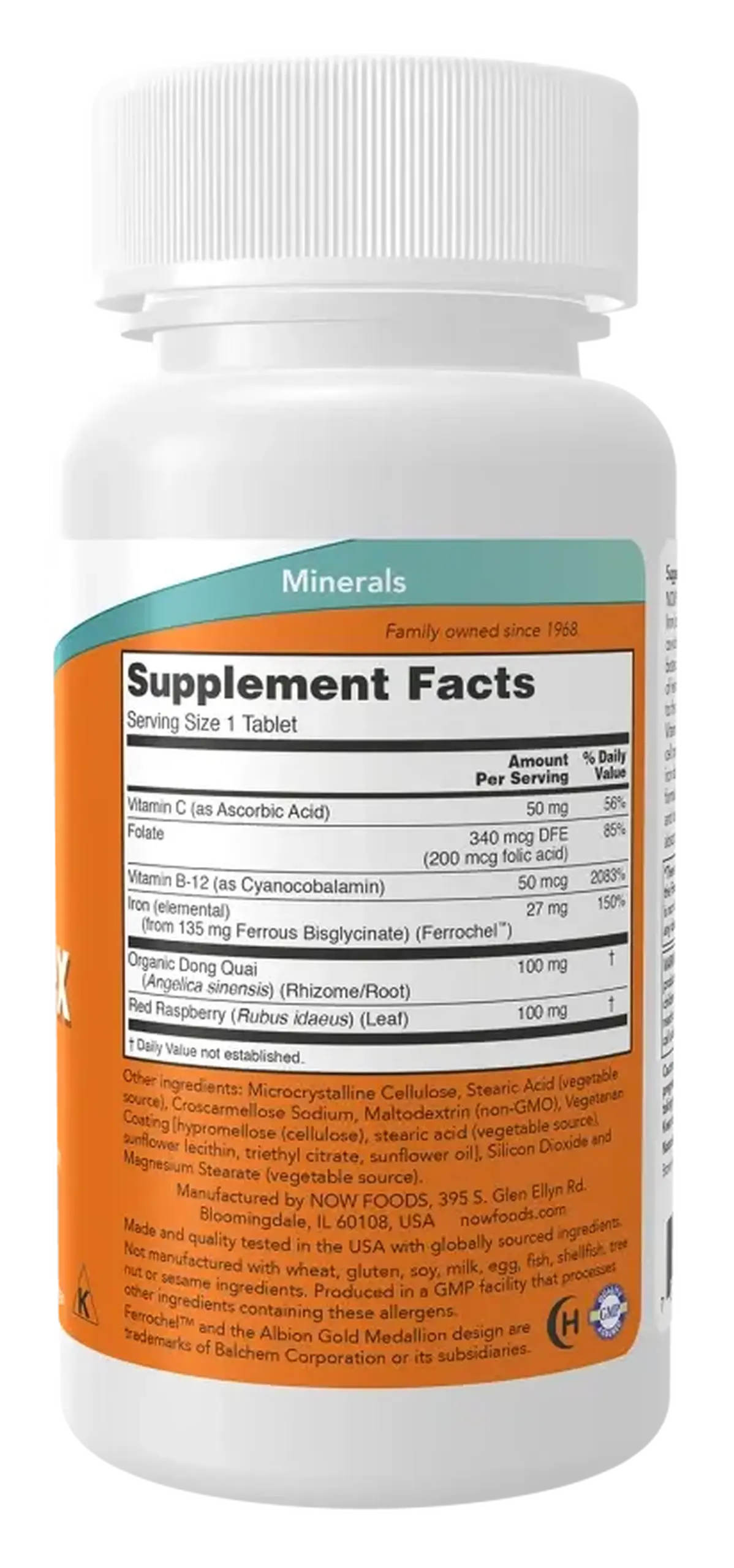 Now Foods, Iron Complex, 100 tablete