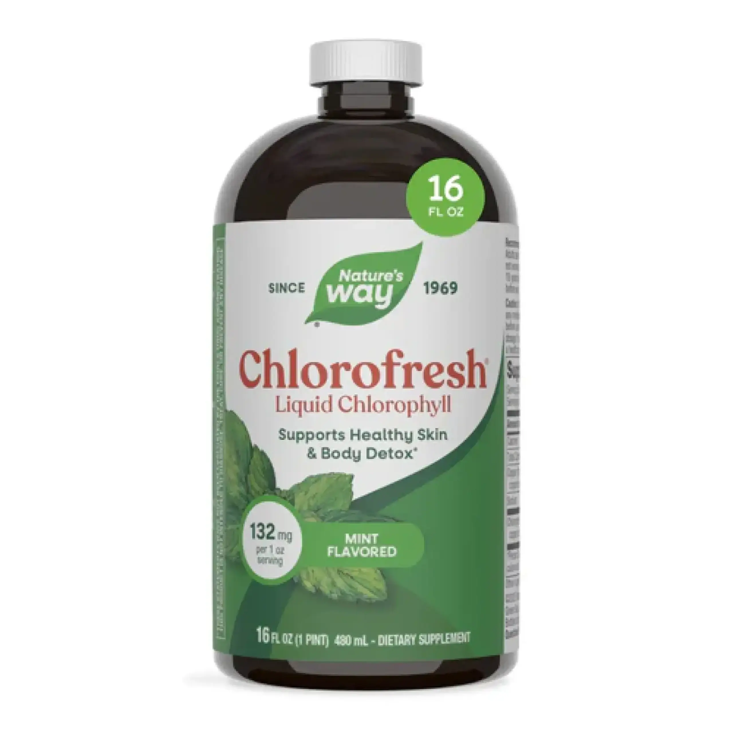 Clorofilă lichidă mentolată Nature's Way, Chlorofresh, Liquid Chlorophyll, Mint Flavored, 480 ml