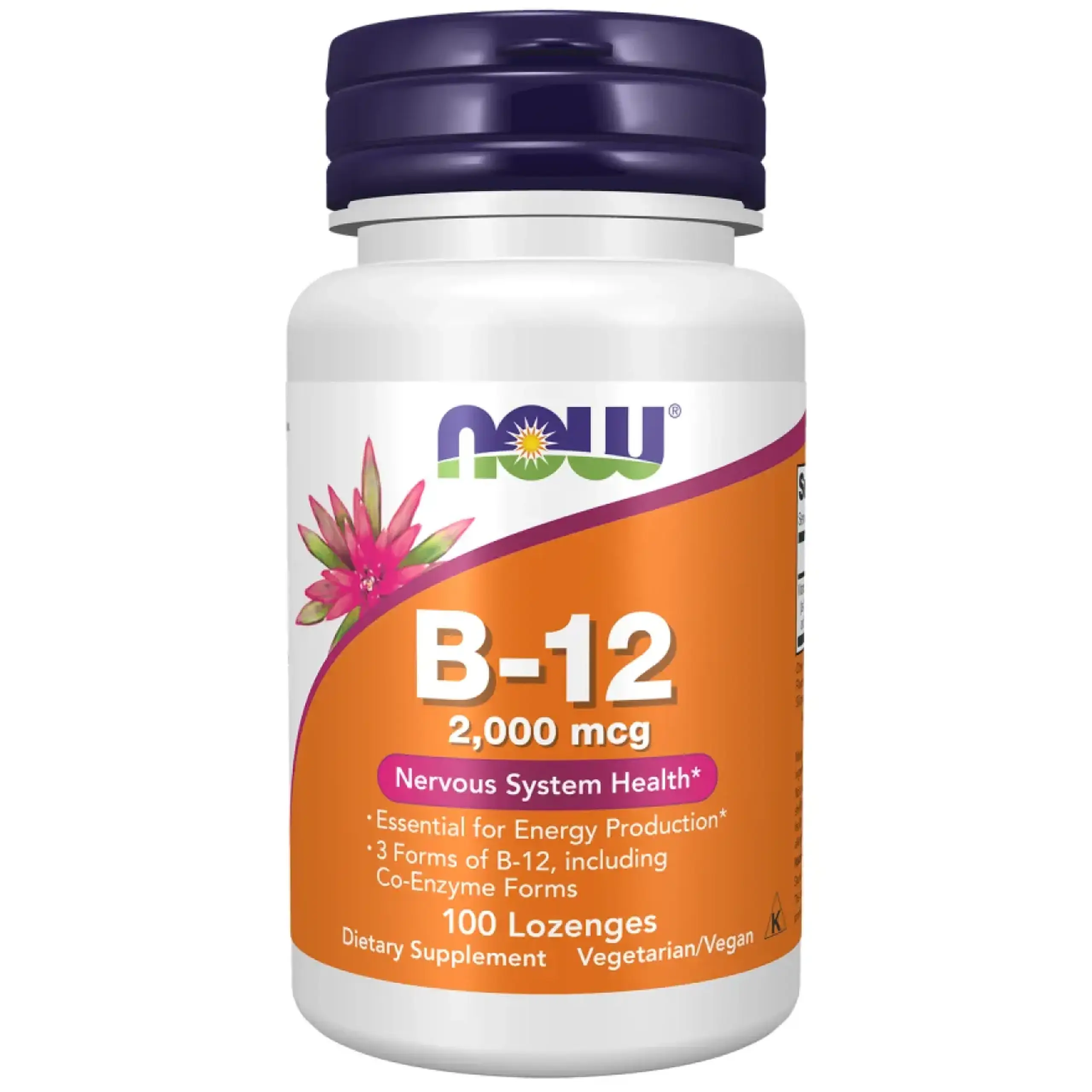 Now Foods, B-12, 2000 mcg, 100 Lozenges