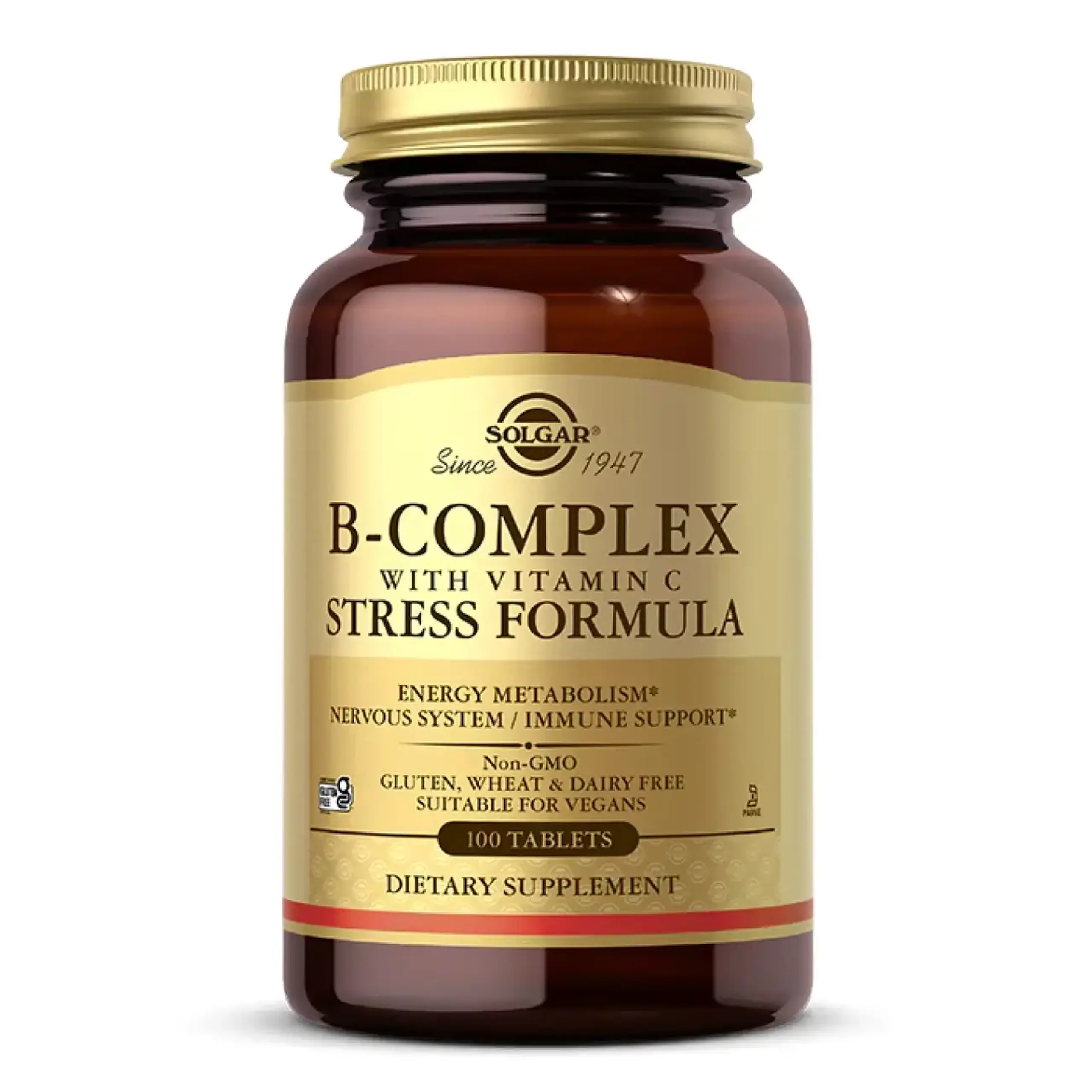Solgar, B-Complex with Vitamin C, 100 tabs