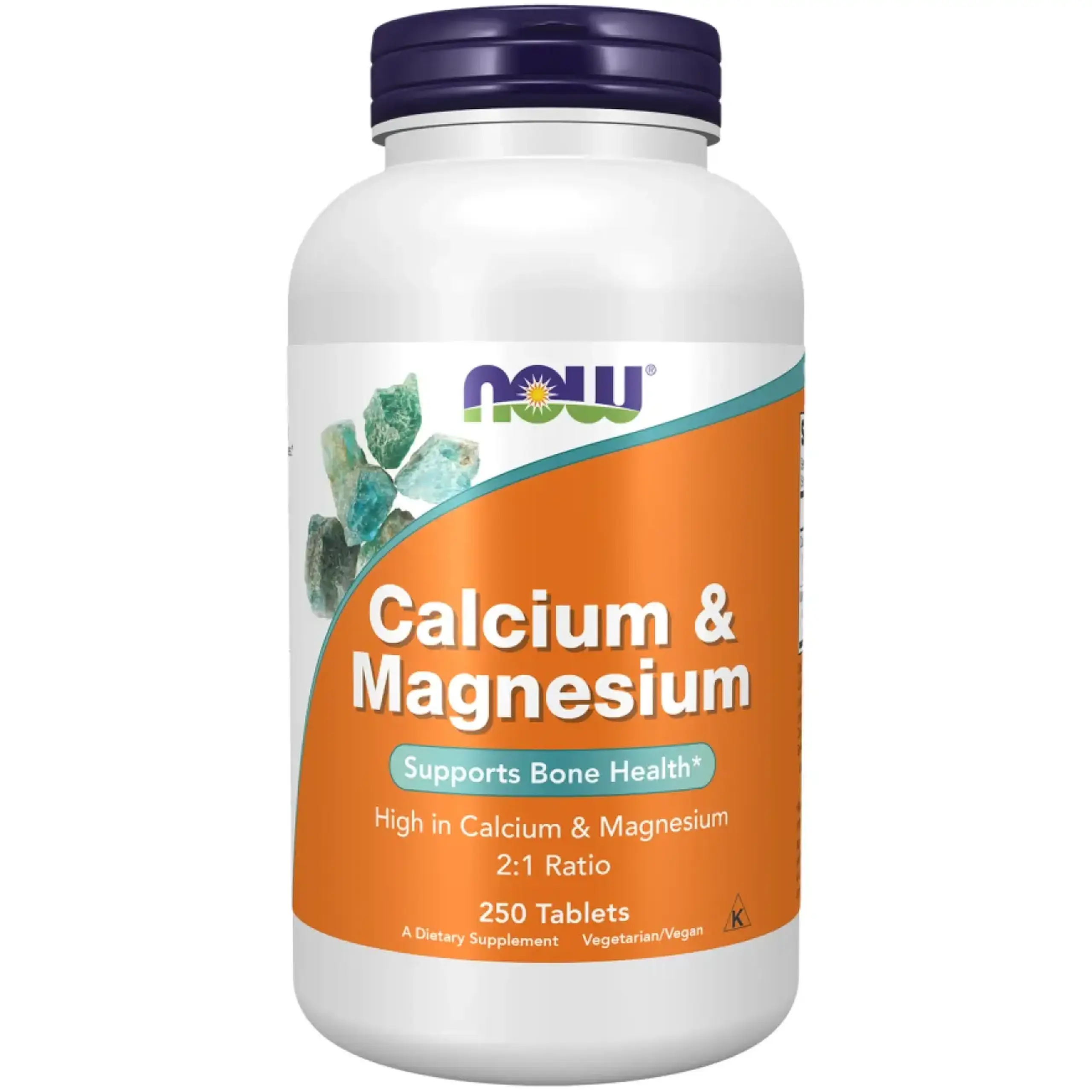 Now Foods, Calcium & Magnesium, 100 tablete - Volum 250 tablete