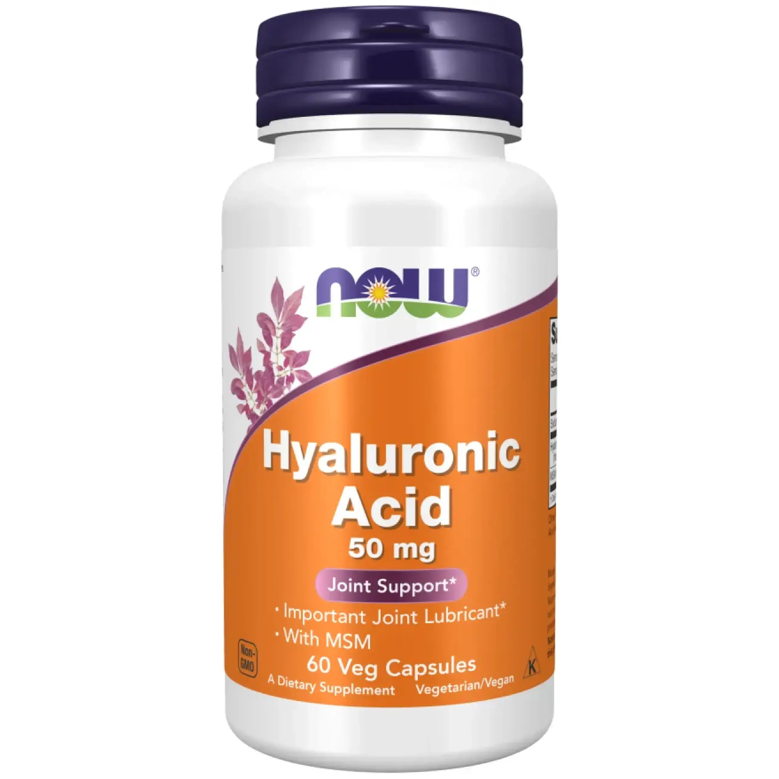 Now Foods, Hyaluronic Acid, 50 mg, 60 capsule vegetale