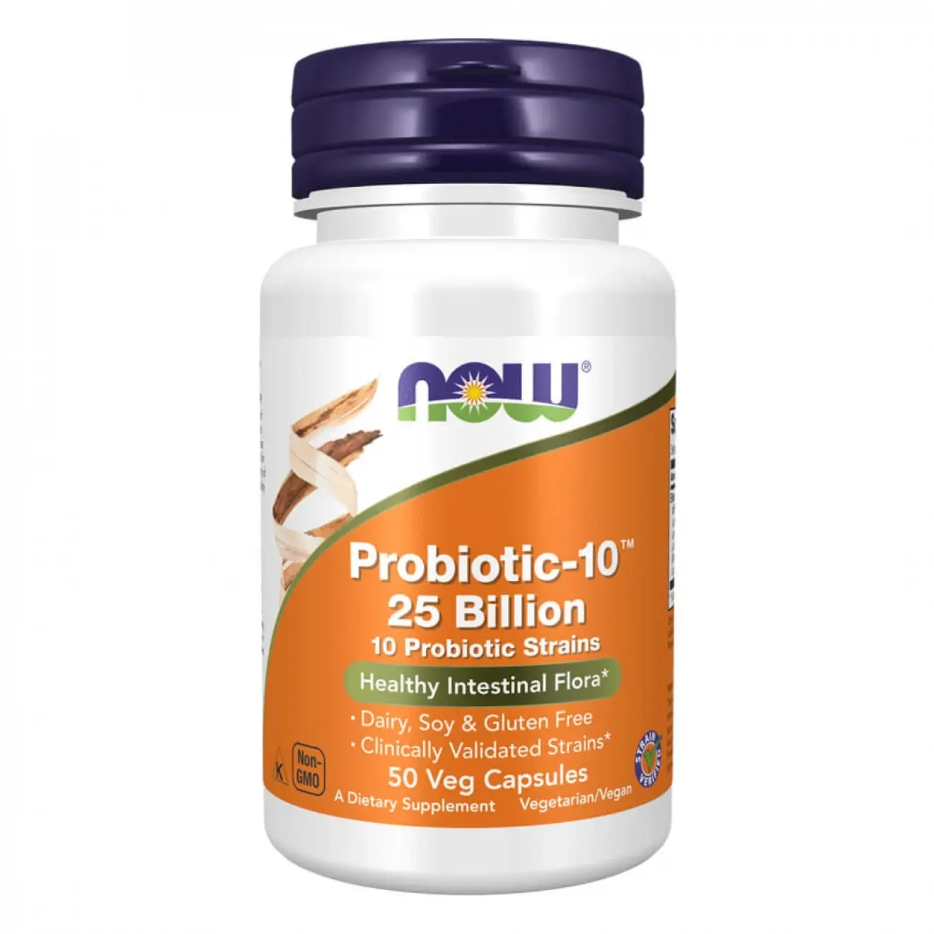 Now Foods, Probiotic-10, 25 Billion, 50 capsule vegetale