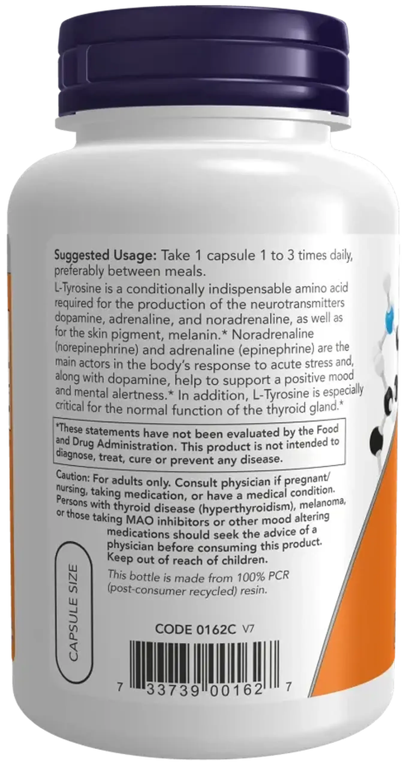 Now Foods, L-Tyrosine, 500 mg, 120 Capsule