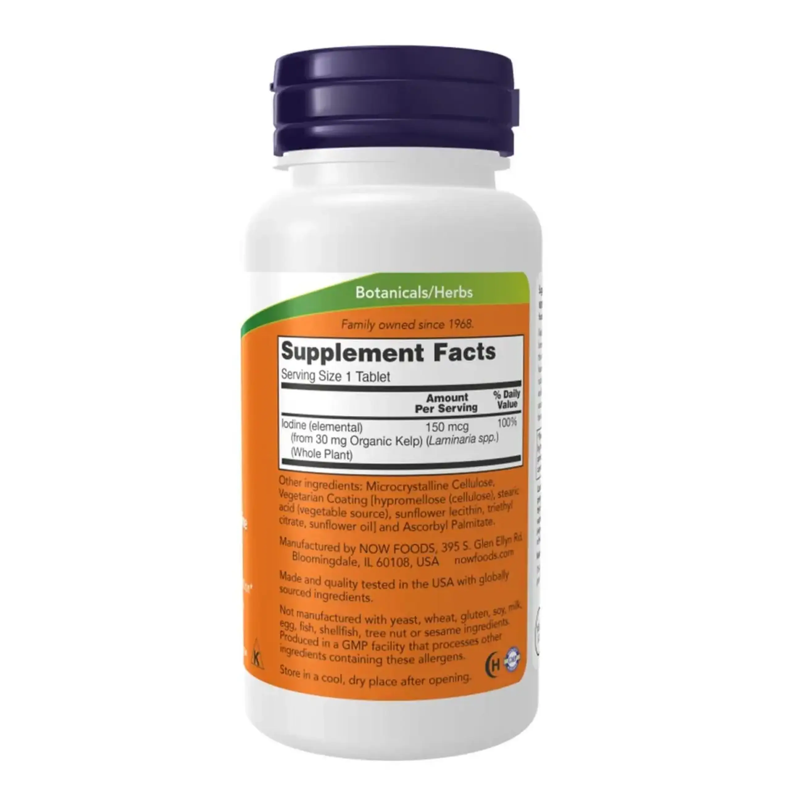 Now Foods, Kelp Of Natural Iodine 150 mcg, 200 tablete