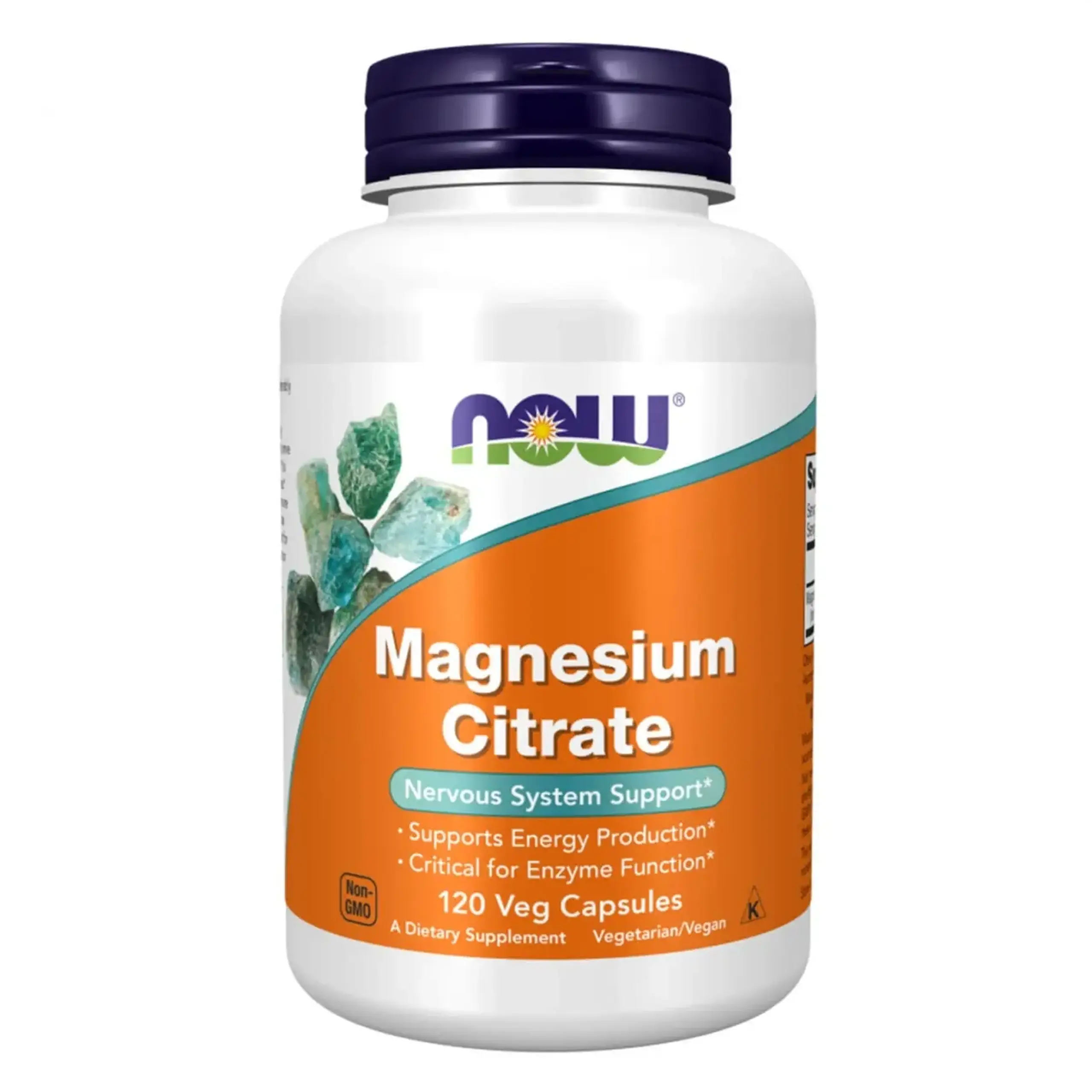 Now Foods, Magnesium Citrate, 180 capsule gelatinoase - Volum 120 capsule