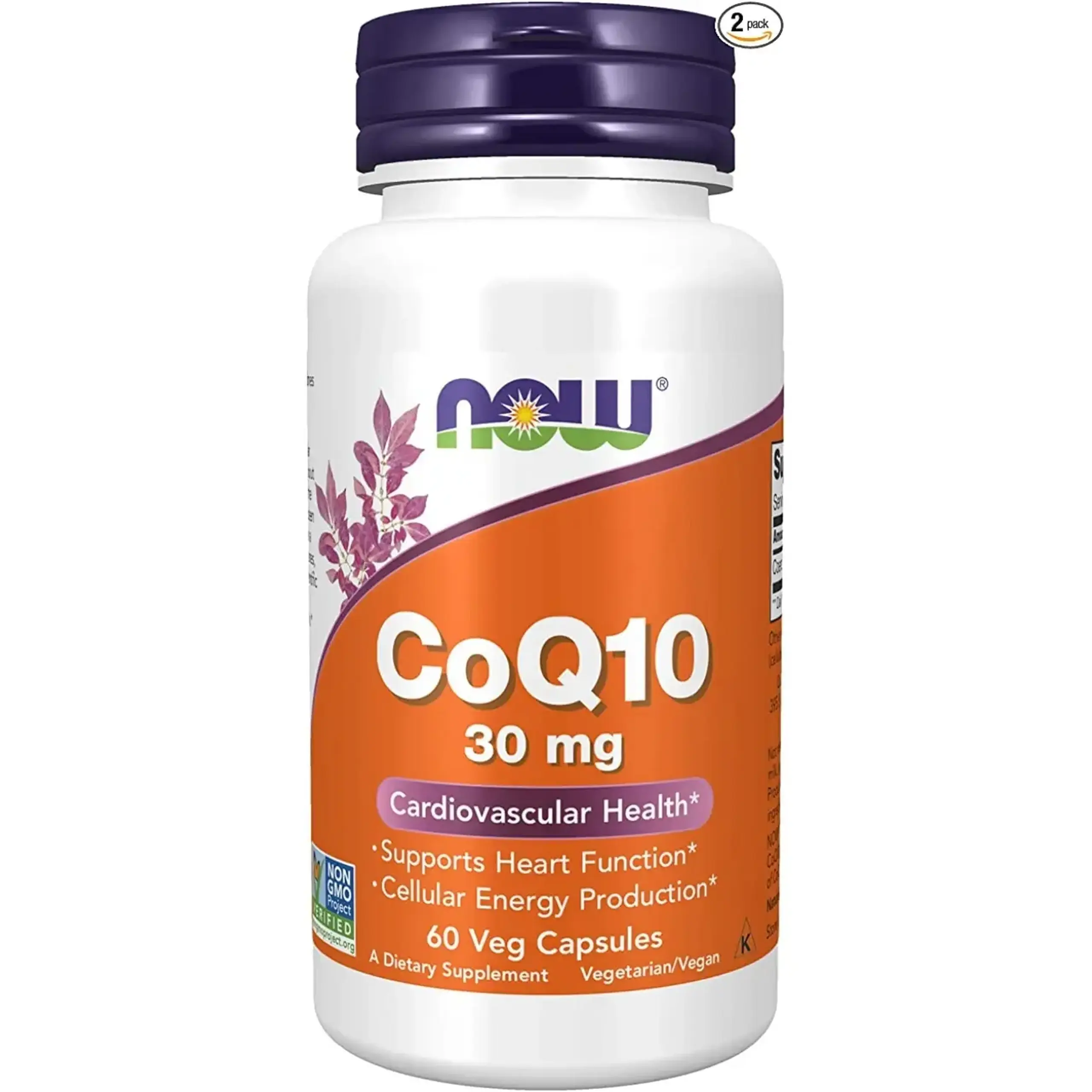 Now Foods, CoQ10, 30 mg, 60 capsule vegetale