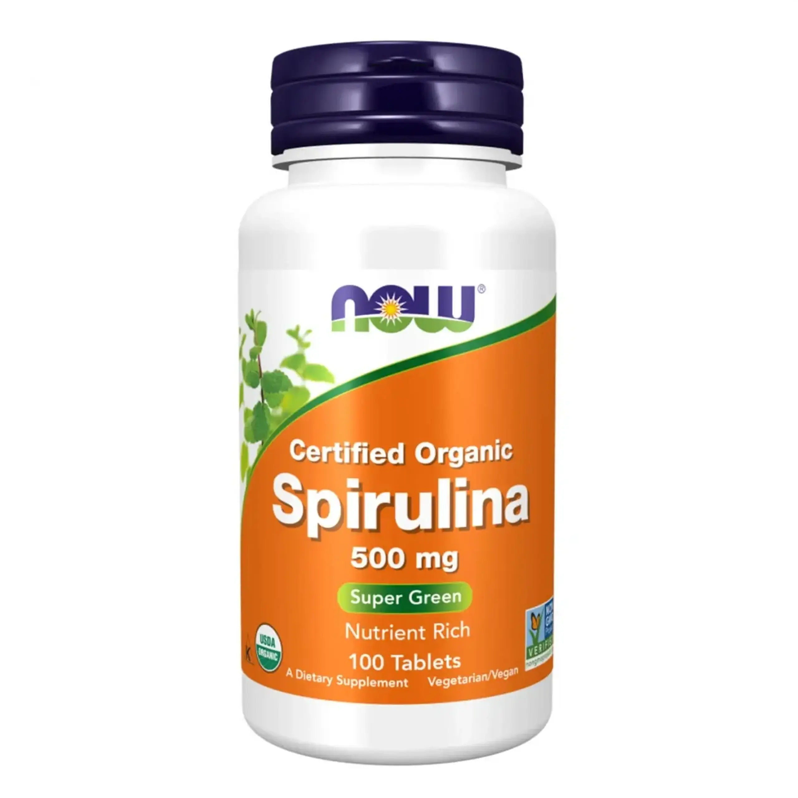 Now Foods, Spirulina 500 mg, 100 tablete