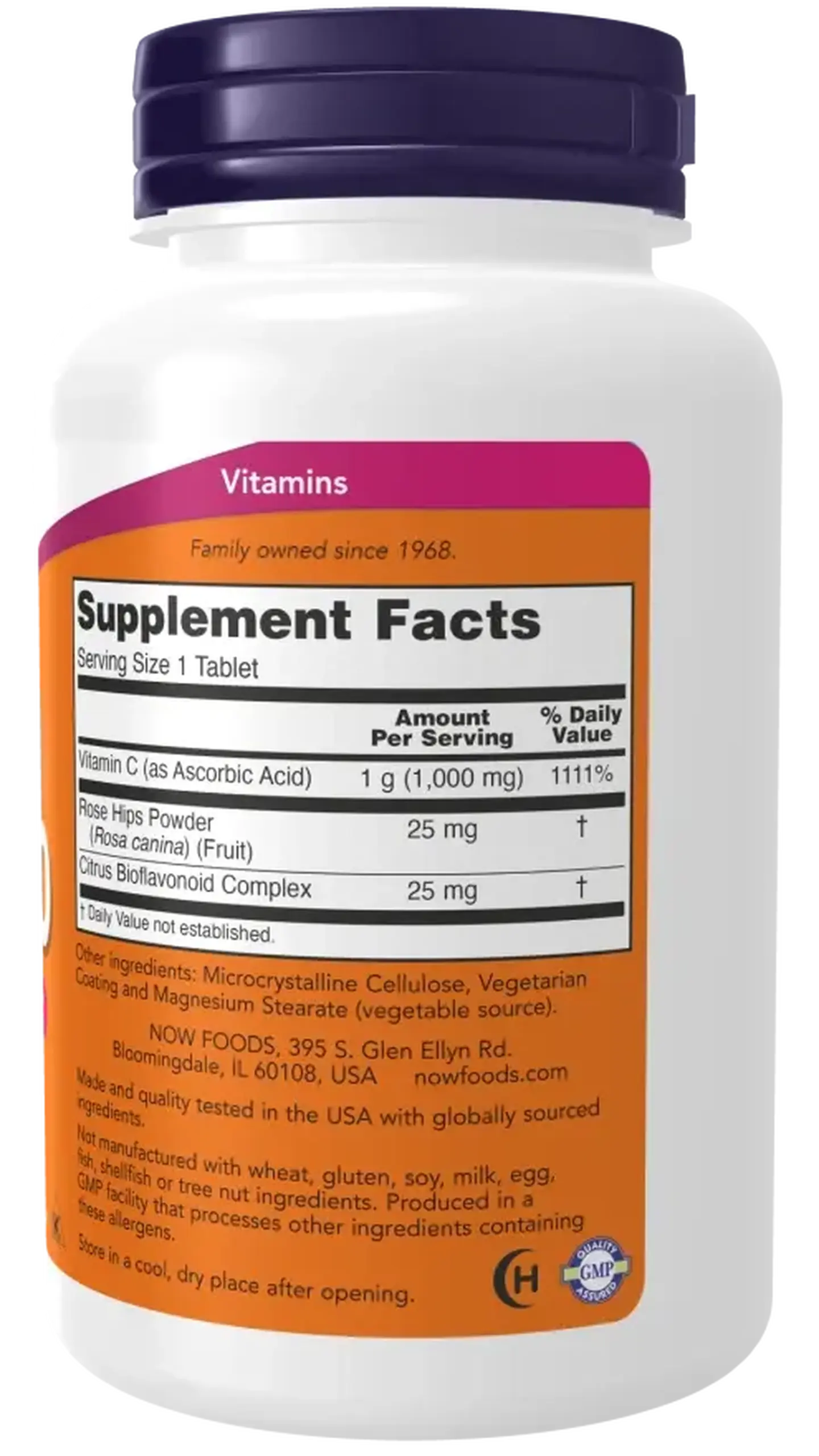 Now Foods, C-1000 With Rose Hips, 100 tablete