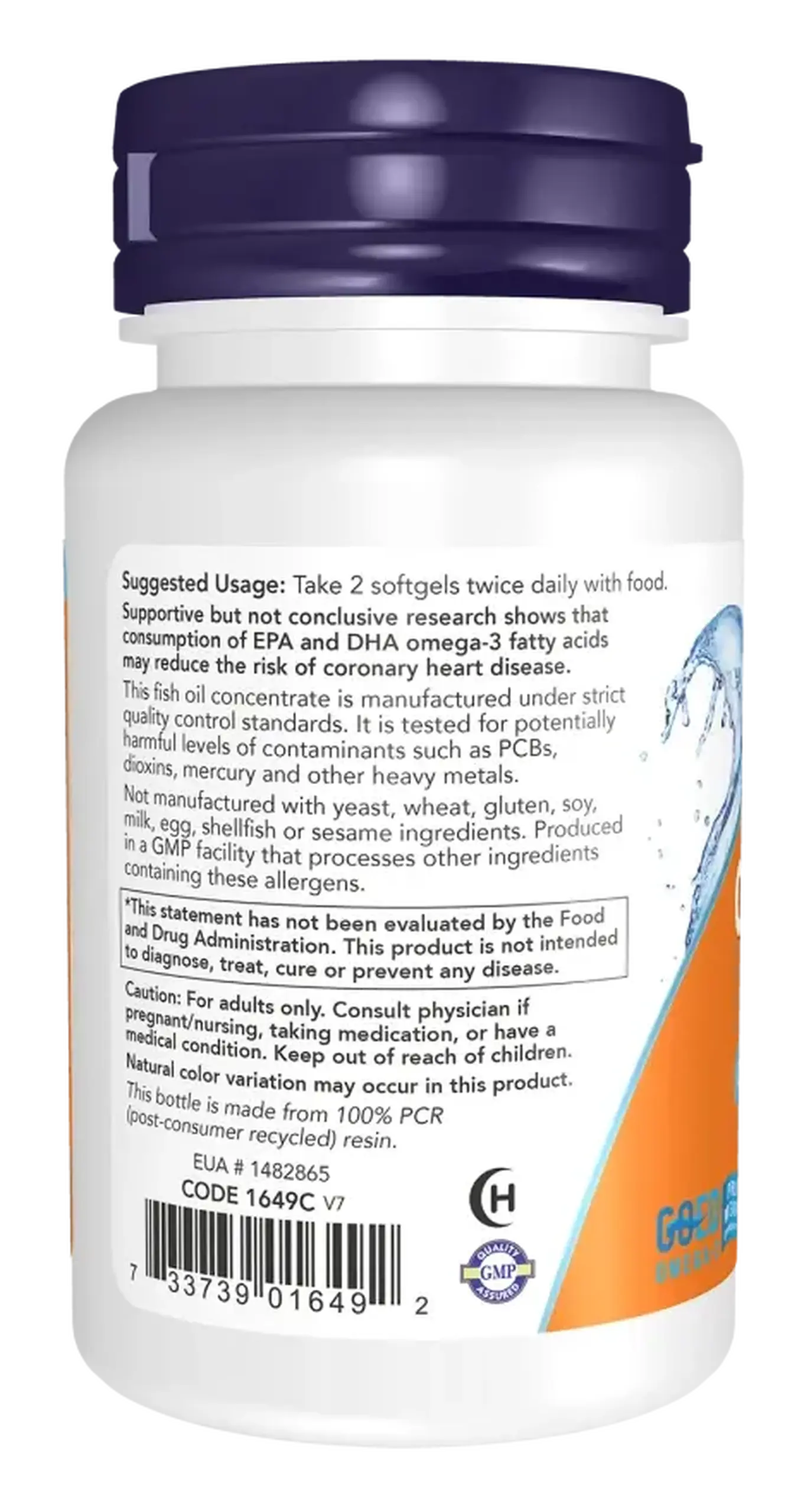 Now Foods, Omega 3, 30 capsule gelatinoase