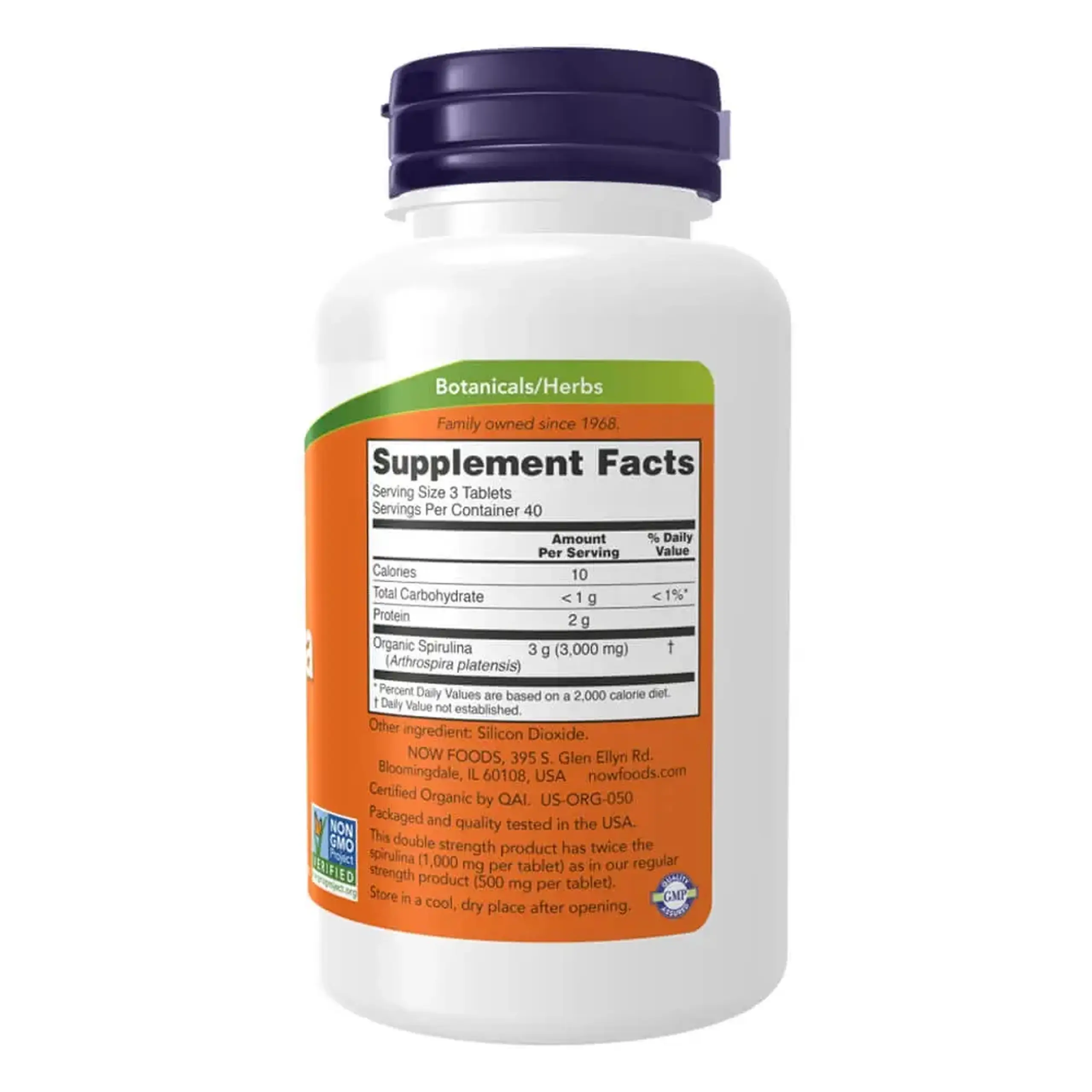Now Foods, Spirulina, 1000 mg, 120 Tablete