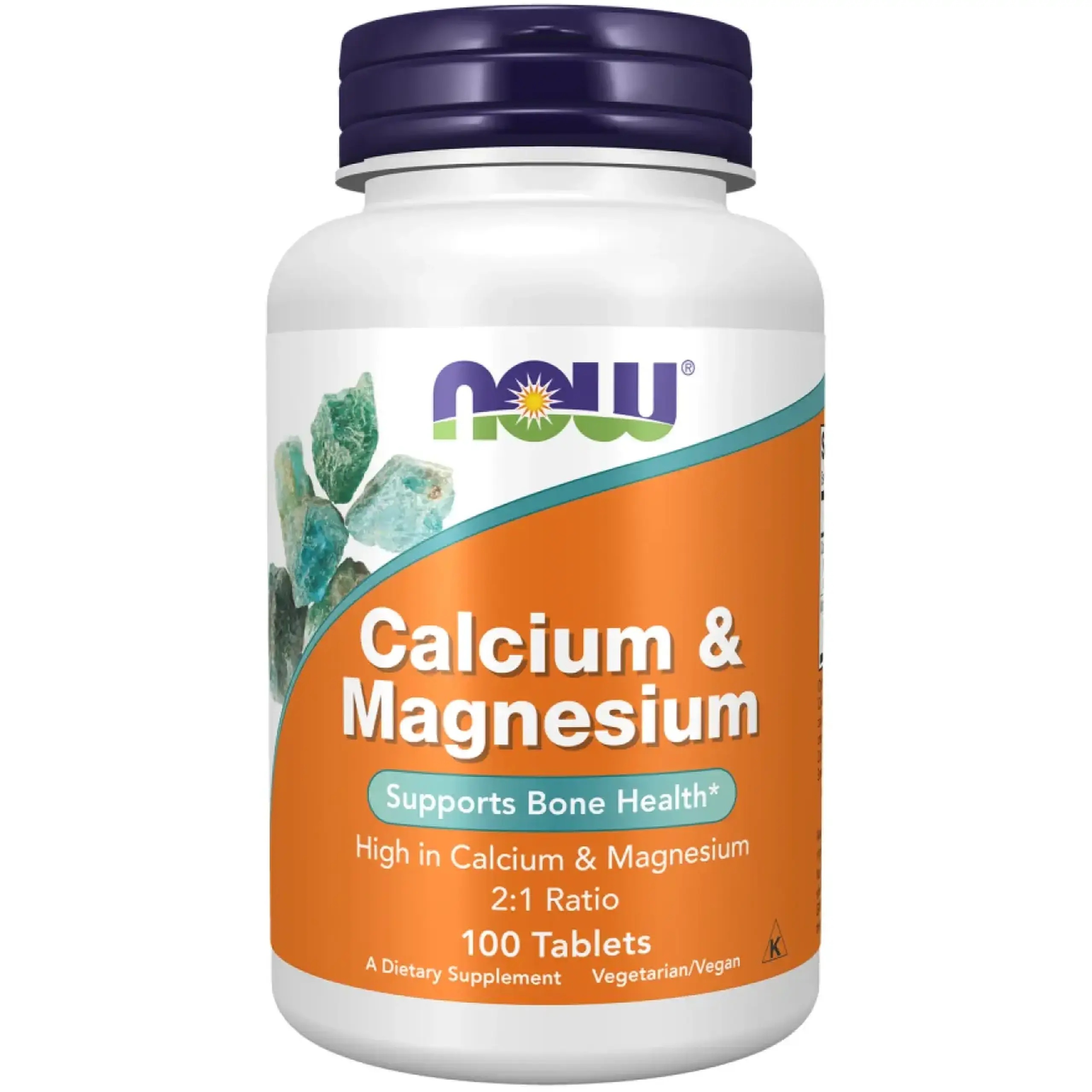 Now Foods, Calcium & Magnesium, 100 tablete - Volum 100 tablete