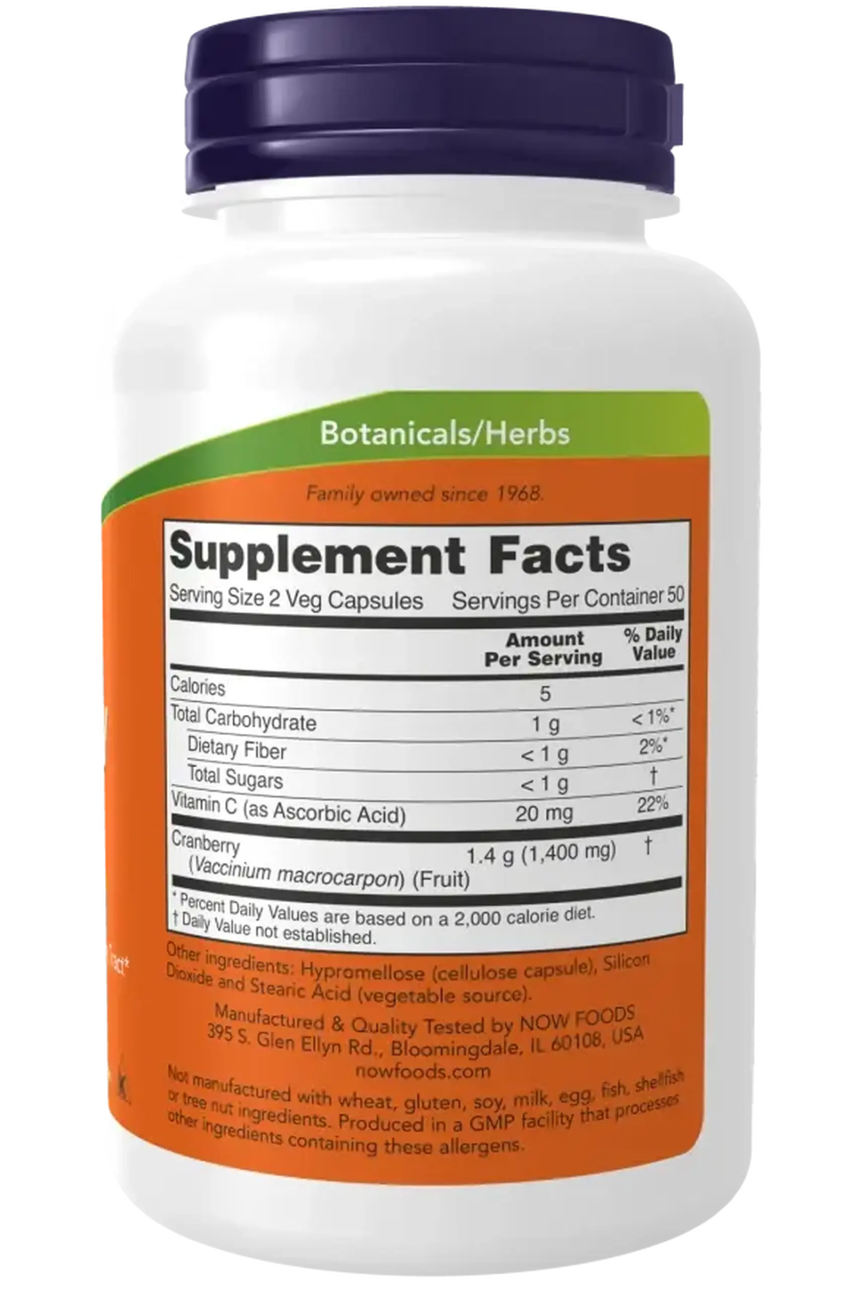 Now Foods, Cranberry Caps, 100 capsule vegetale
