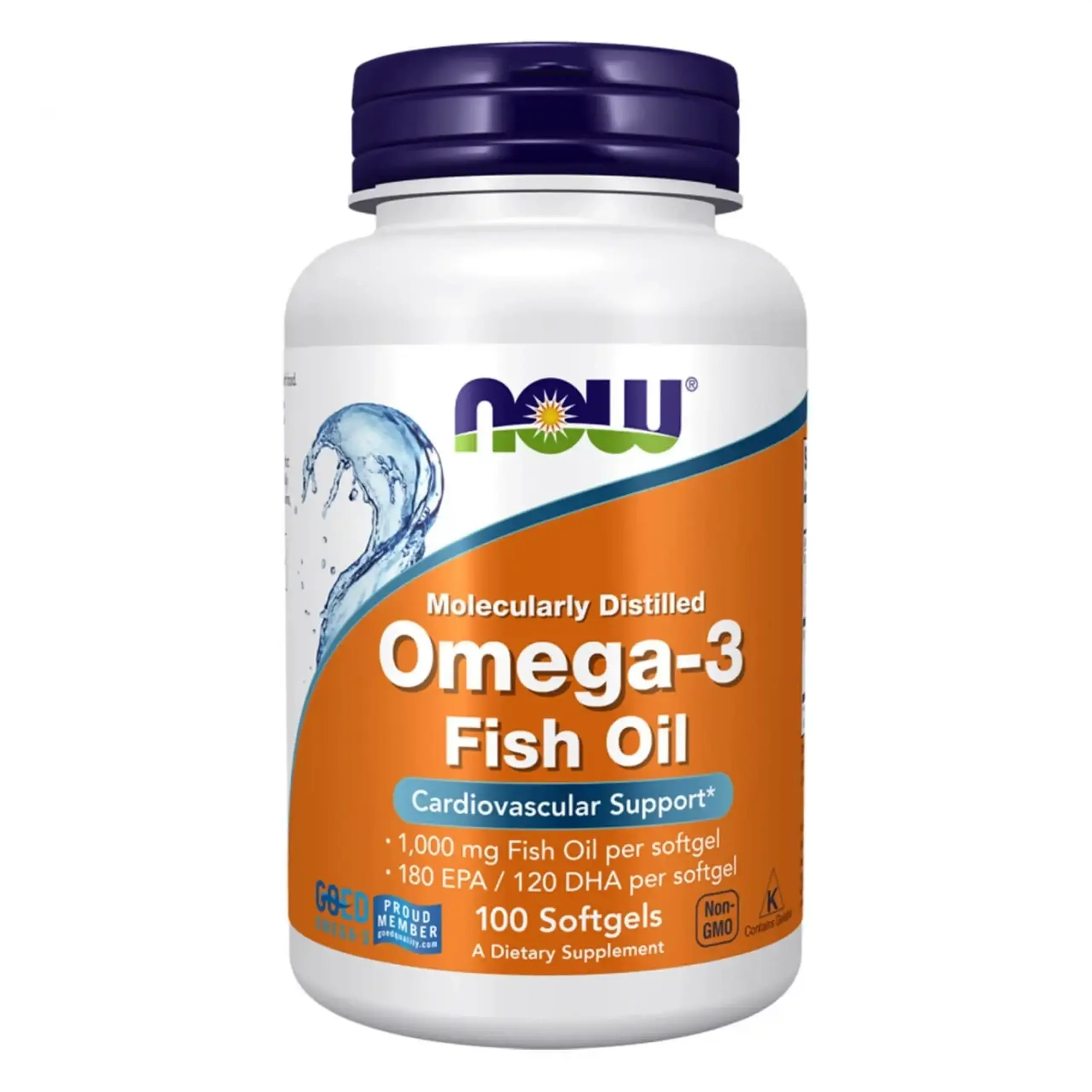 Now Foods, Omega 3, 1000 mg, 100 capsule gelatinoase