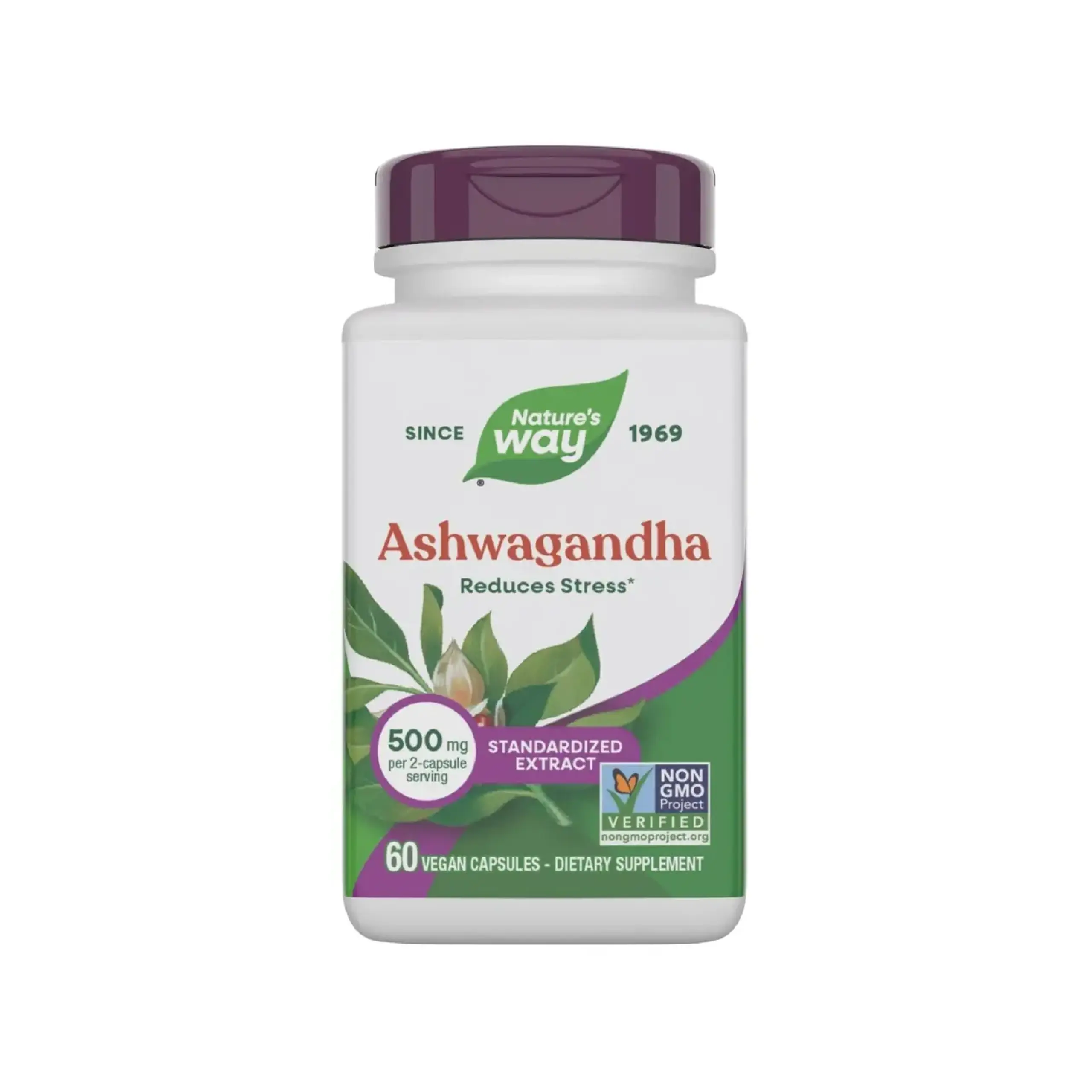 Nature's Way, Ashwagandha, 500mg, 60 capsule vegane