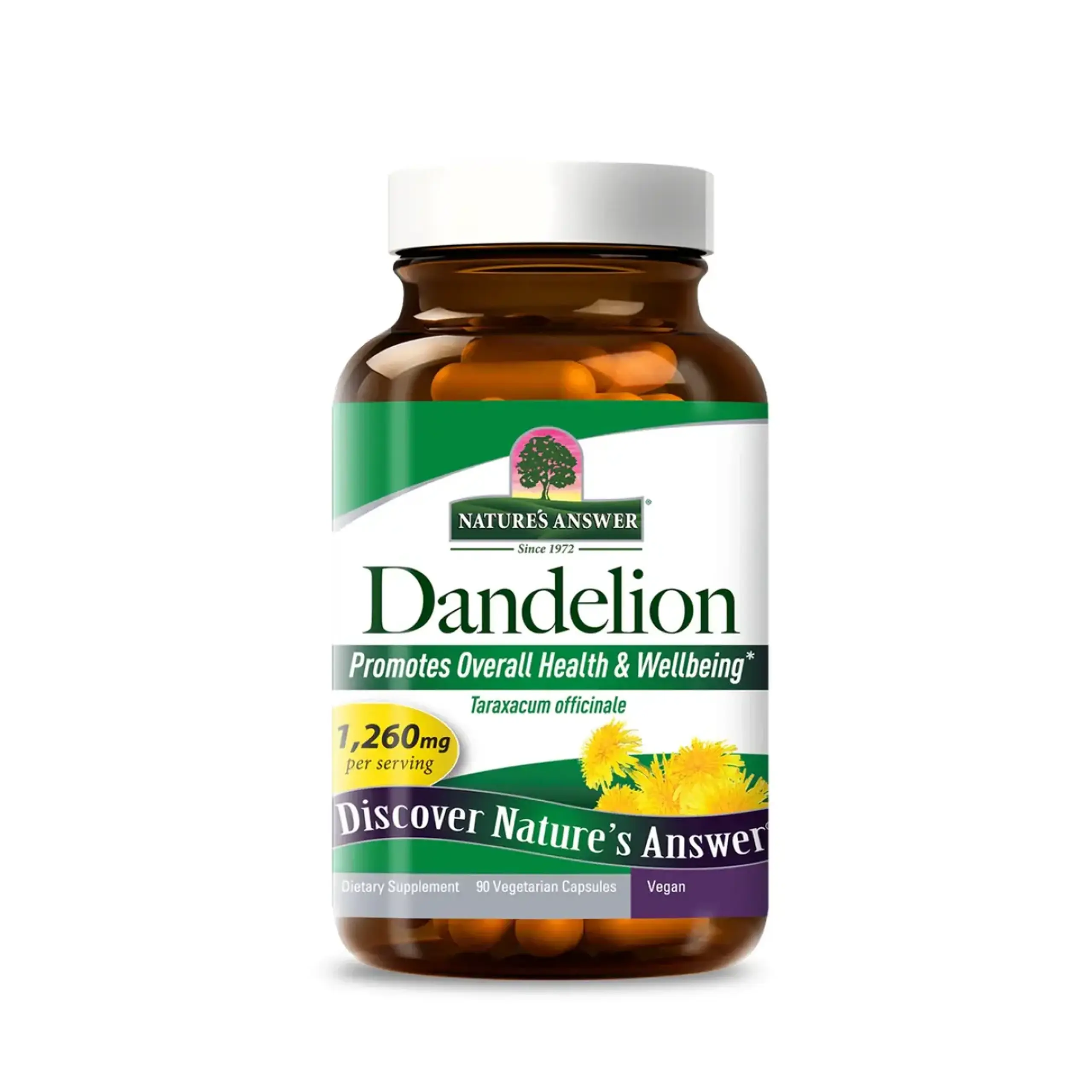 Natures Answer, Dandelion Root, 90 veg caps