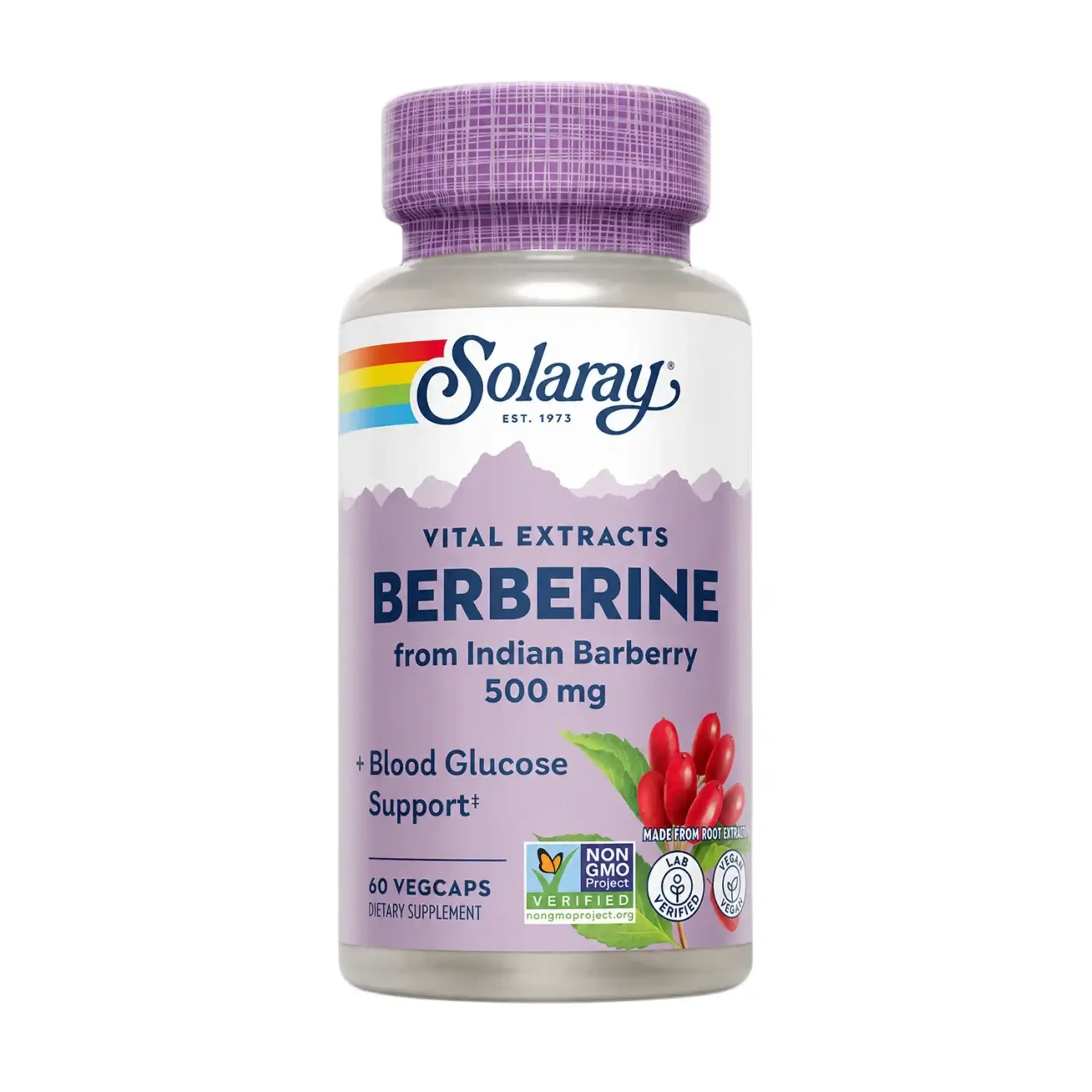 Solaray, Berberine 500 mg, 60 Veg Caps